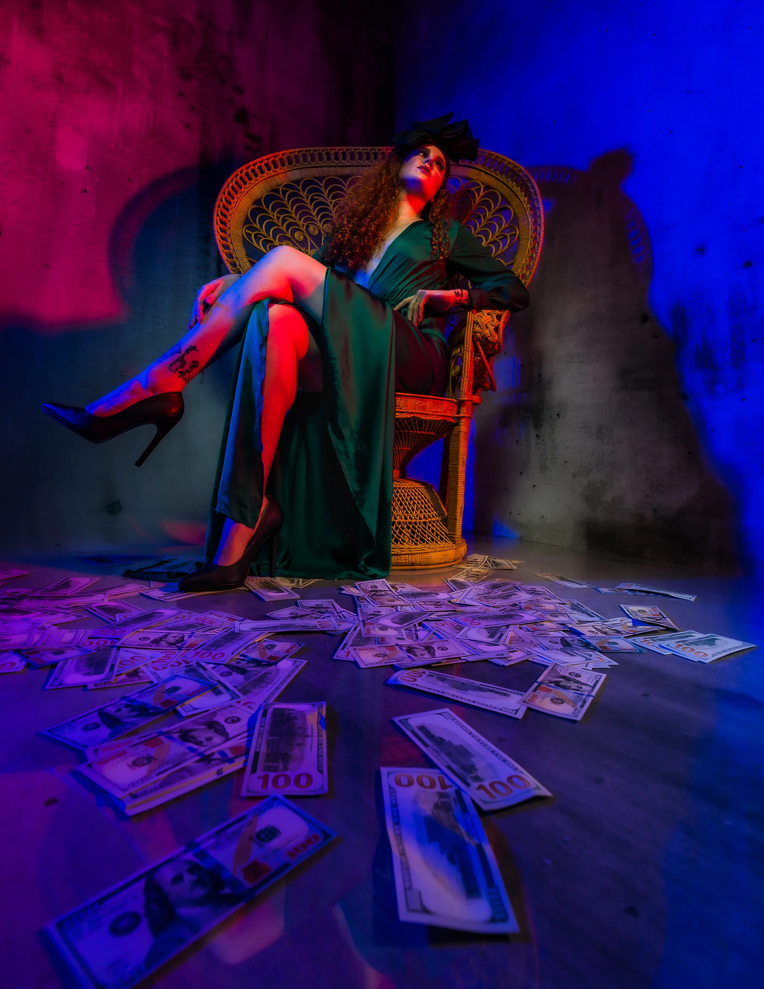 Photographer: Tom Marvel Accessory Designer/Wardrobe Stylist/Creative Director/Fashion Designer/Makeup Artist: Paula Gonzalez Female Model: Vivian Beck Wardrobe Credits: Wardrobe by Paula Gonzalez
