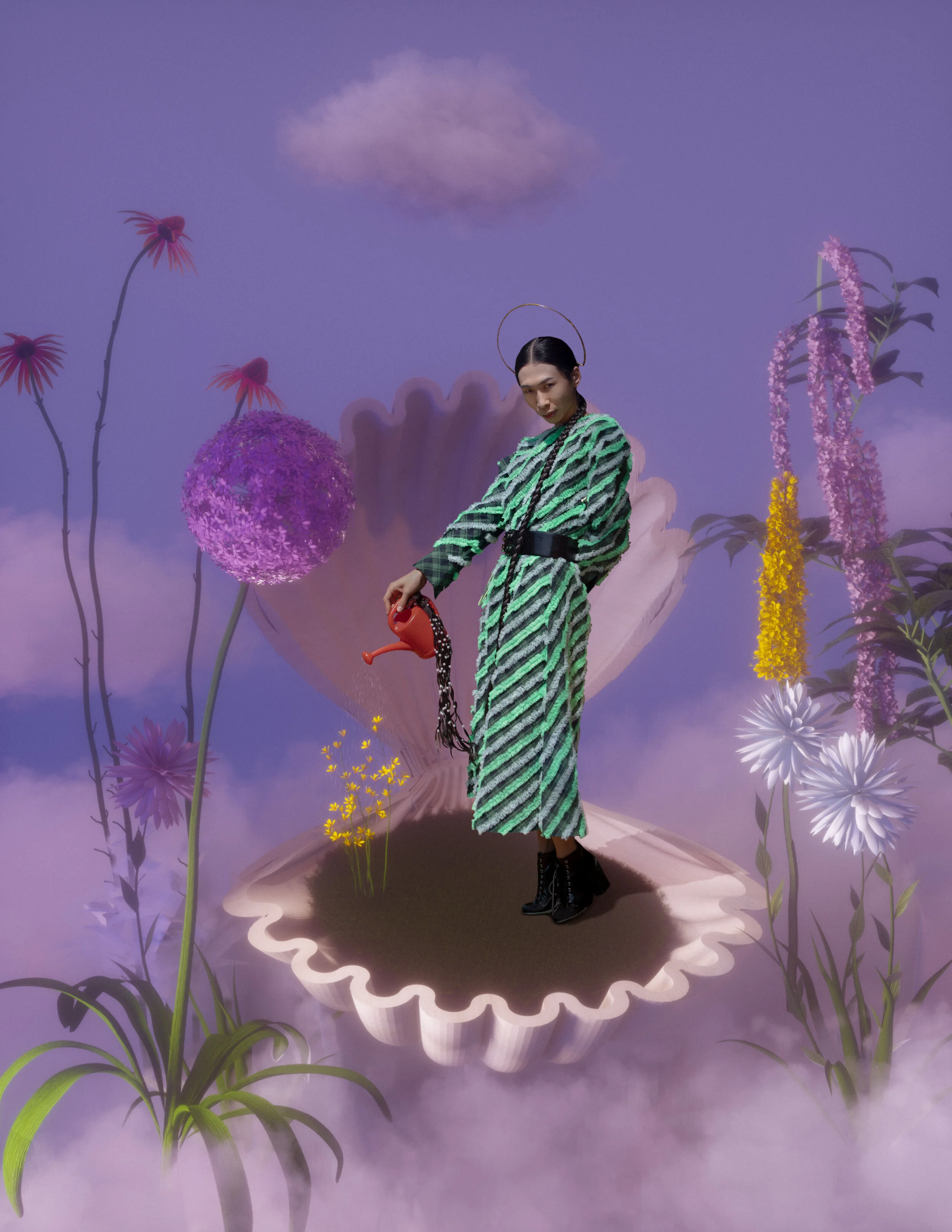 Creative Director/Photographer: zhenzhen cao Model: WANG Qian Makeup Artist/Hair Stylist: Hiroyuki Niino Fashion Designer: WANG Qian Wardrobe Credits: The coat: No Stock Paris The shoes:Personal things The accessories: Personal things