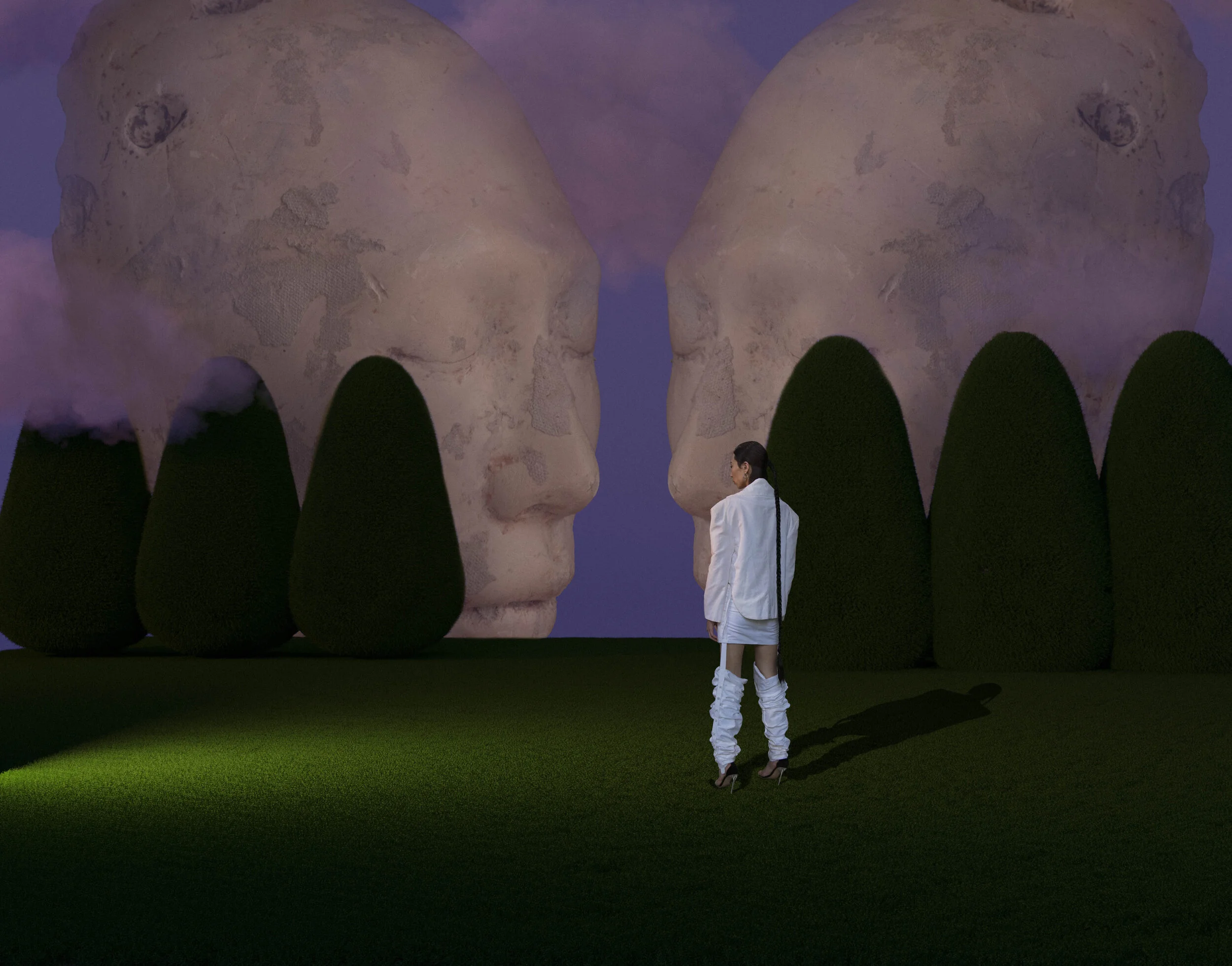 Creative Director/Photographer: zhenzhen cao Model: WANG Qian Makeup Artist/Hair Stylist: Hiroyuki Niino Fashion Designer: WANG Qian Wardrobe Credits: The top: ËN IMMORT The pants: ËN IMMORT The shoes:Personal things