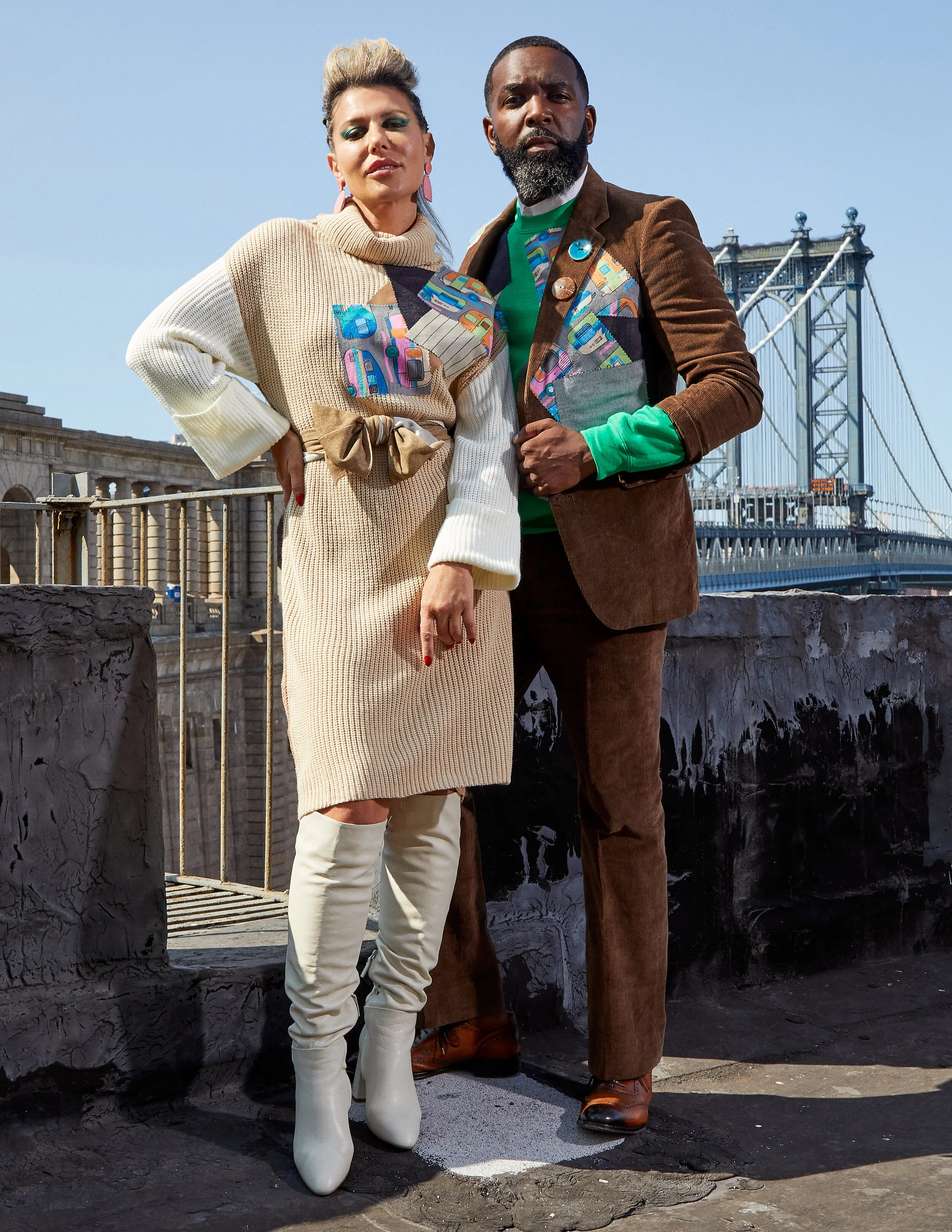 Photographer: Scott Parker Photo Female Model: Olga Ferrara Male Model: Jonathan Powell Creative Director: Andrew Maxwell Makeup Artist: Sassy Frass Hair Stylist: Rebecca R ManeArtist Accessory Designer: Saige's Muse Fashion Designer: Justin