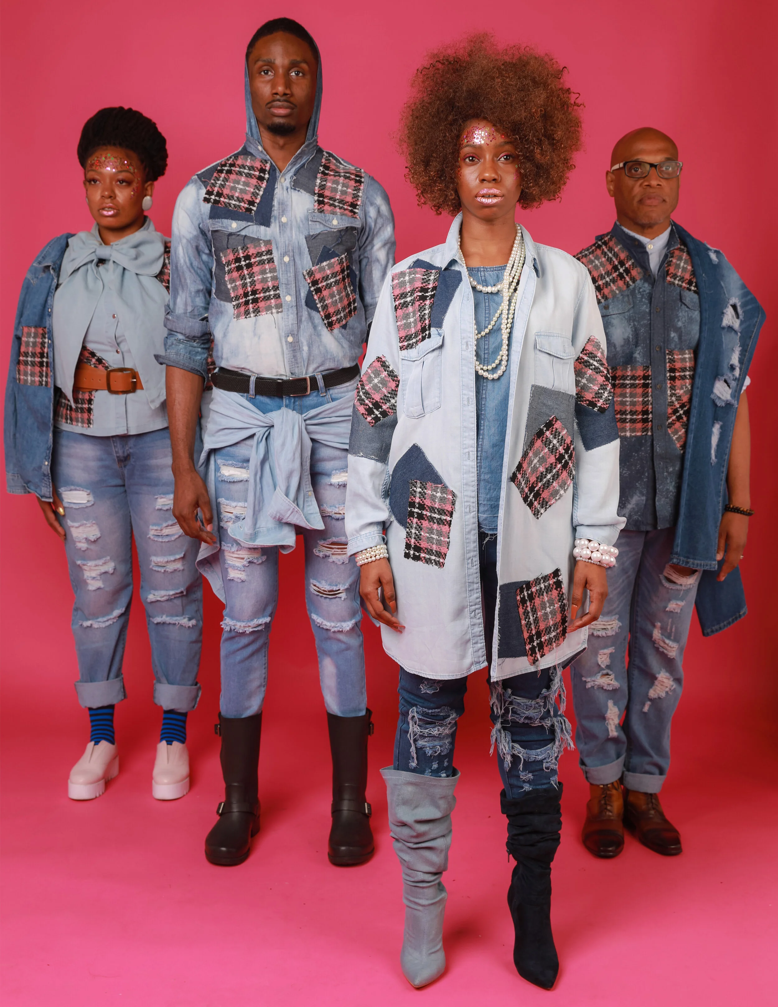 Fashion Designer: Justin Haynes Photographer: Louie Moreno Female Model: Shanice Ibrahim Female Model: Classy Bryant Male Model: Myles Jeh Hair Stylist: Karen Griffin Makeup Artist: Sassy Frass Creative Director: Andrew Maxwell Accessory De