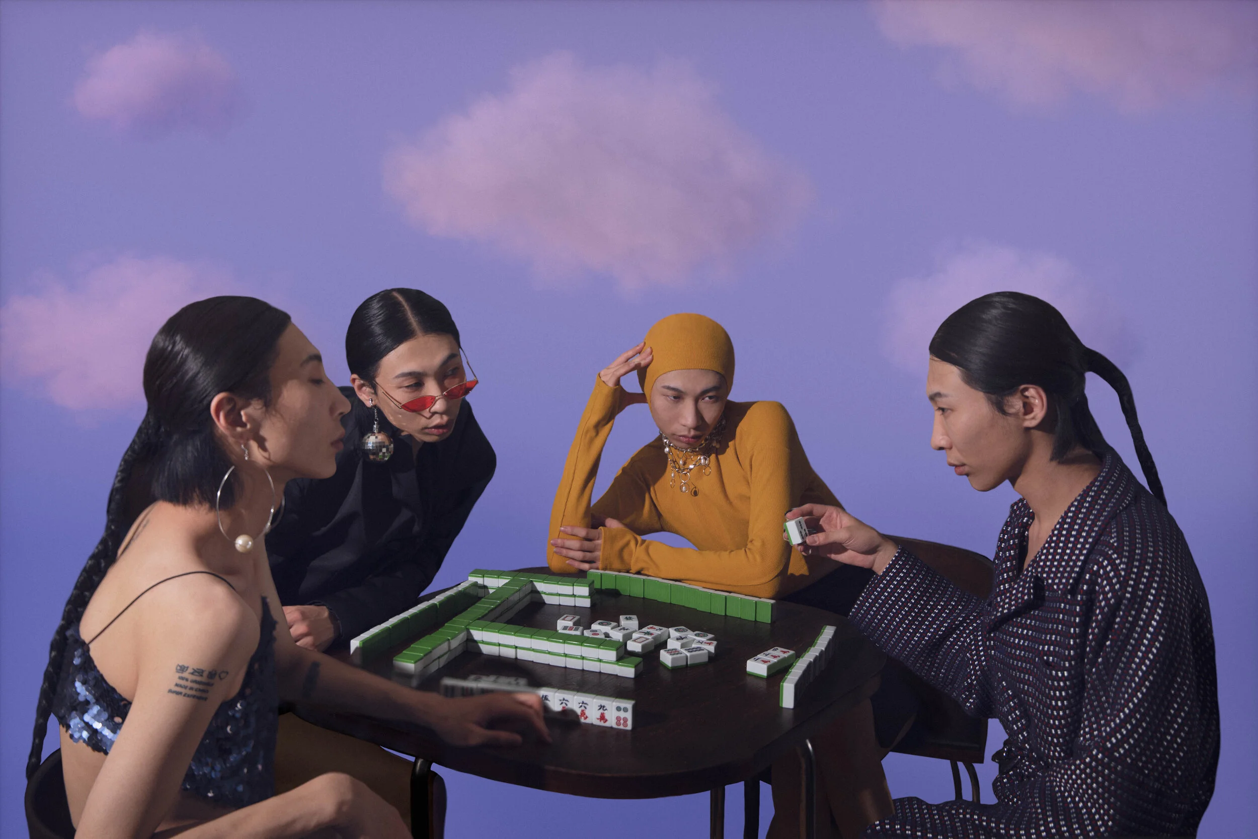 Creative Director/Photographer: zhenzhen cao Makeup Artist/Hair Stylist: Hiroyuki Niino Model: WANG Qian Fashion Designer: WANG Qian Wardrobe Credits: The tops: ËN IMMORT The skirts: ËN IMMOR The accessories: ËN IMMORT