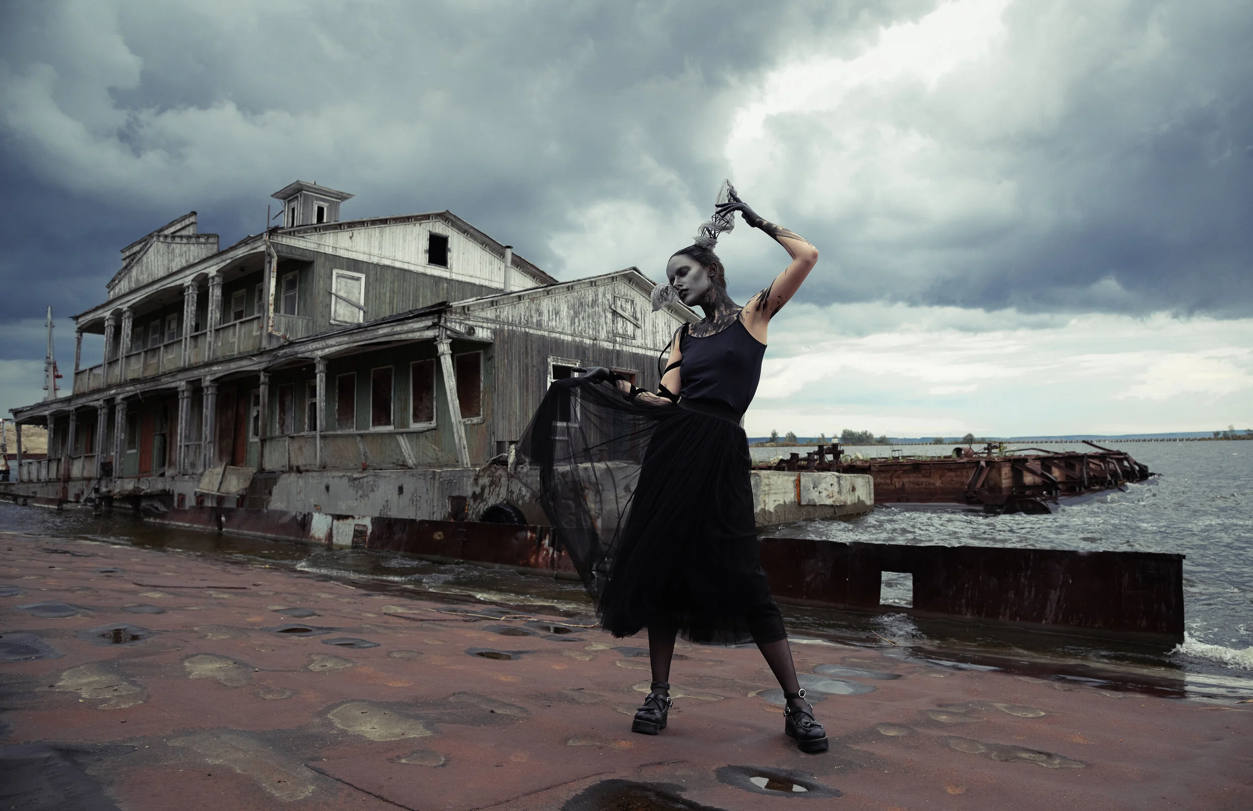 Photographer: Alina Usmanova Female Model: Maria Zaika Wardrobe Credits: T-shirt with straps - Zara Tutu-skirt - YUQI-fashion Shoes - NO NAME