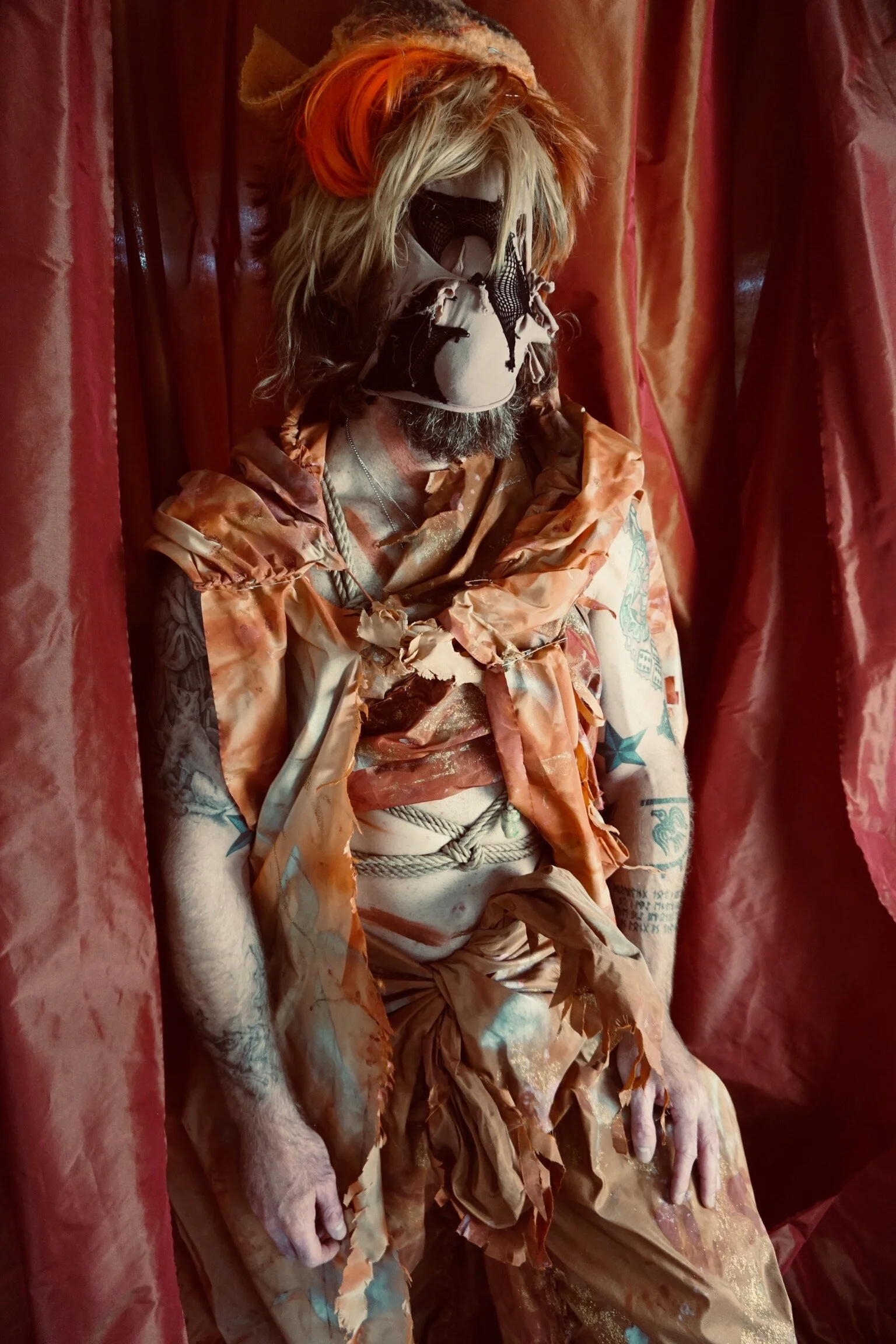 Photographer: Shibarism Male Model: Wulfgrin Yngvarrson Makeup Artist: Anji Woodman Fashion Designer: Athan Jon