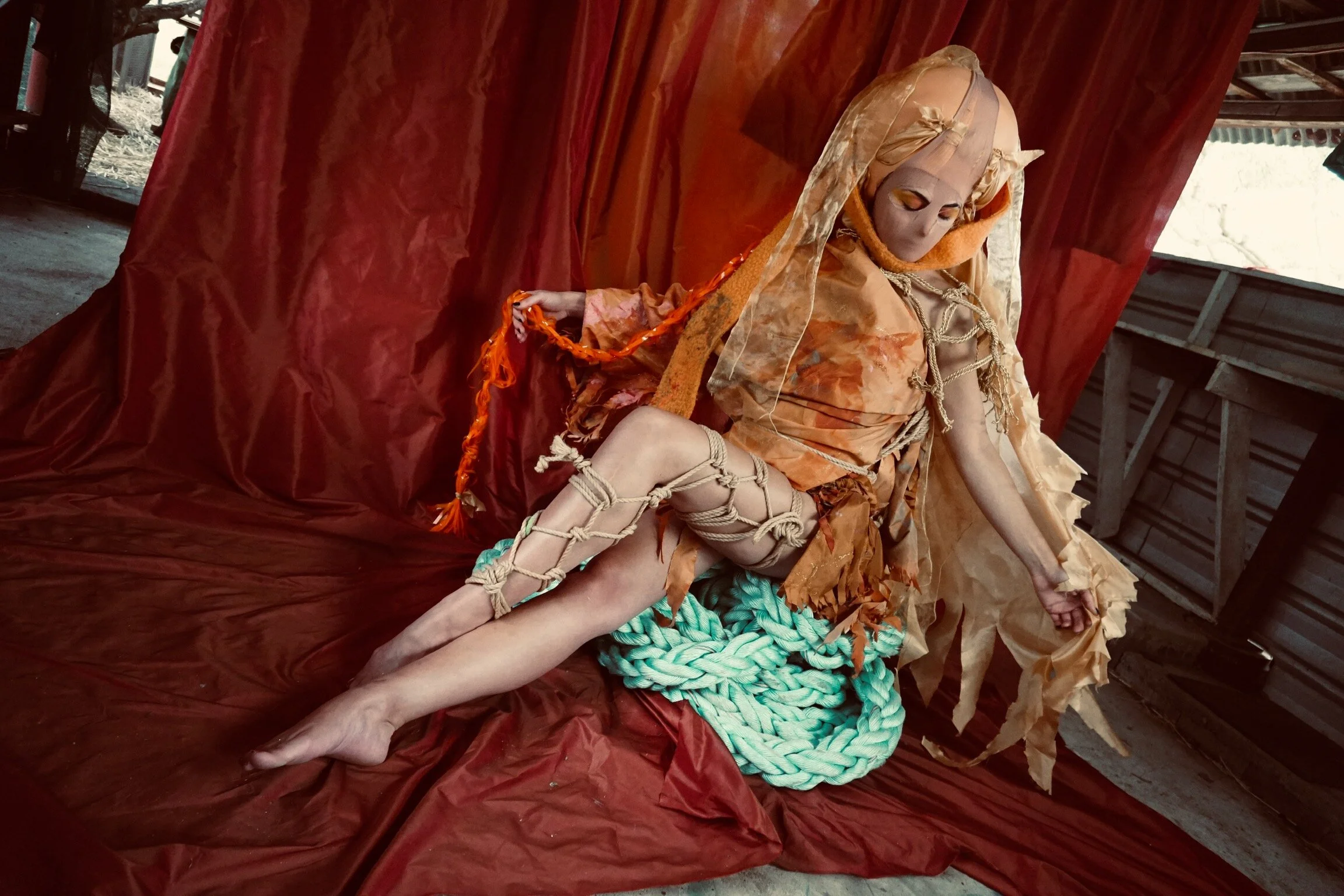 Photographer: Shibarism Female Model: Bec Milinkov Makeup Artist: Anji Woodman Fashion Designer: Athan Jon