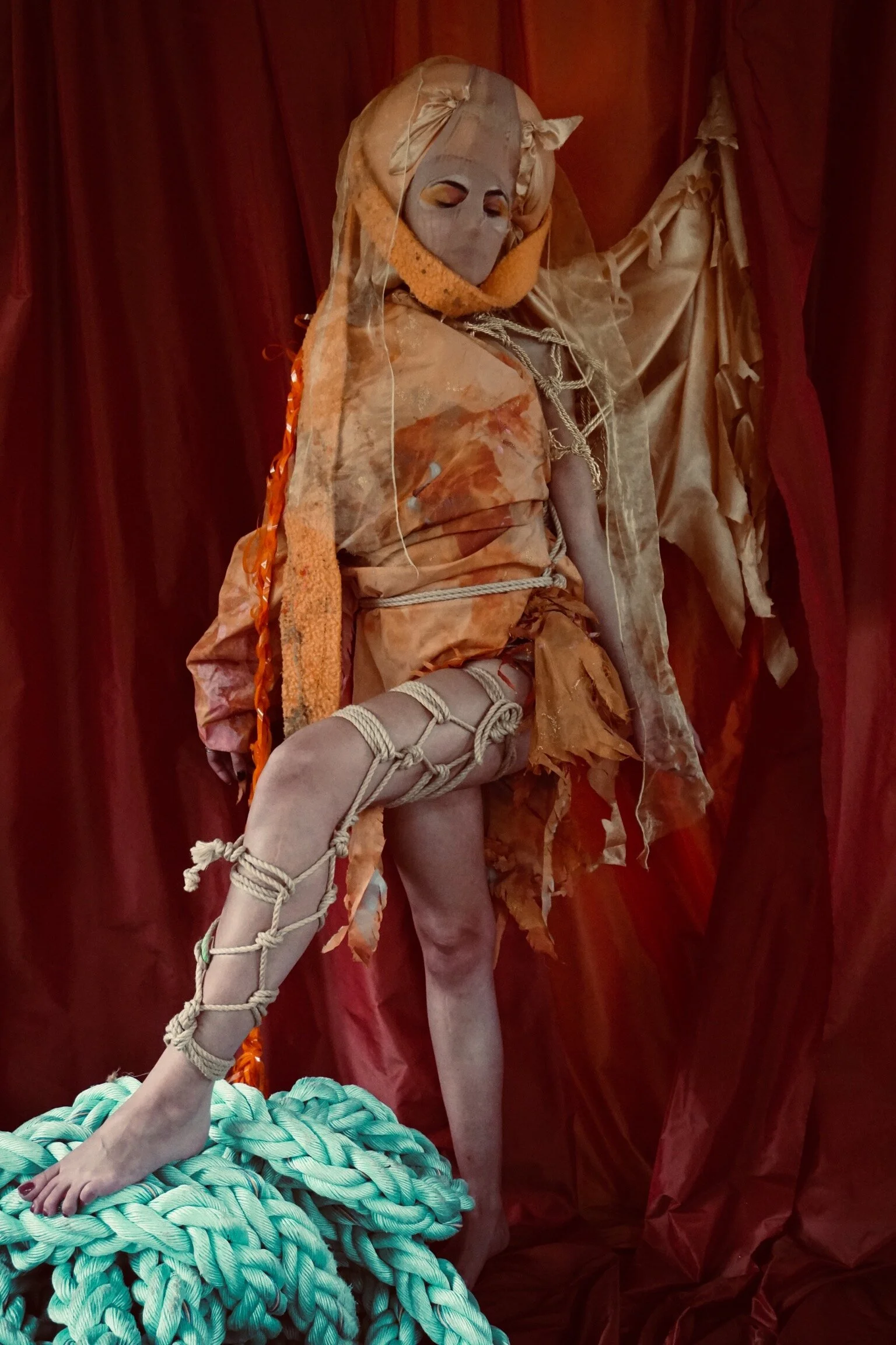 Photographer: Shibarism Female Model: Bec Milinkov Makeup Artist: Anji Woodman Fashion Designer: Athan Jon