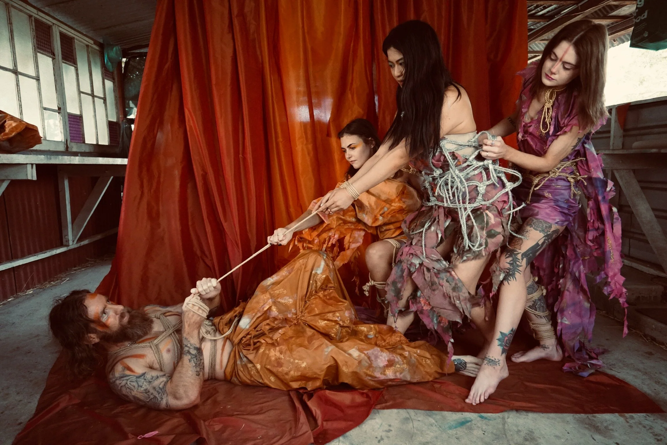 Photographer: Shibarism Male Model: Wulfgrin Yngvarrson Female Model: Sophie Izumi Model: Jessica Brewster Female Model: Bec Milinkov Makeup Artist: Anji Woodman Fashion Designer: Athan Jon