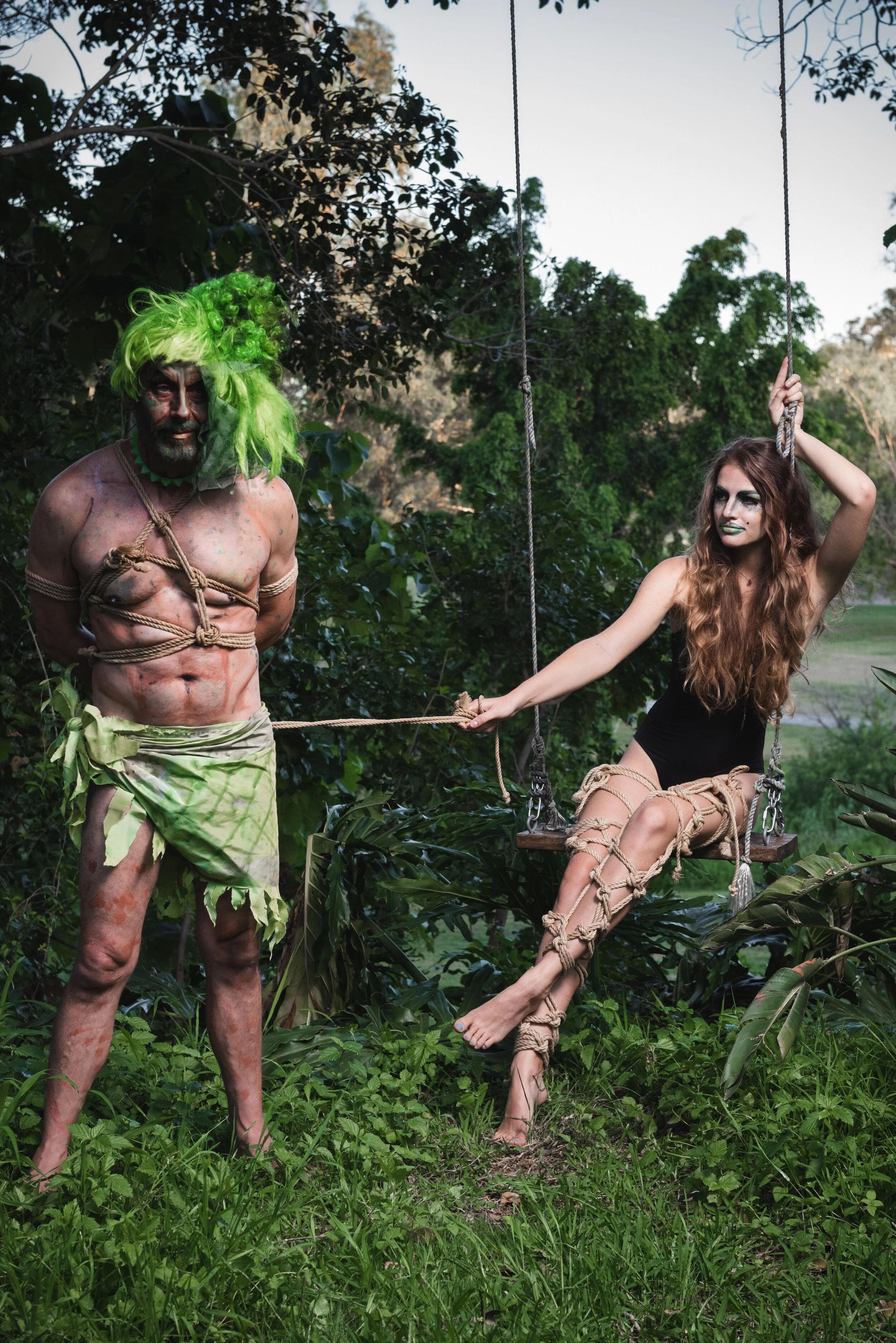 Photographer: Spiral Photography Male Model: David Reid Female Model: Raphaelle Pouly Wardrobe Stylist/Shibari Artist: Shibarism Wardrobe Stylist/Fashion Designer/Makeup Artist/Hair Stylist: Athan Jon