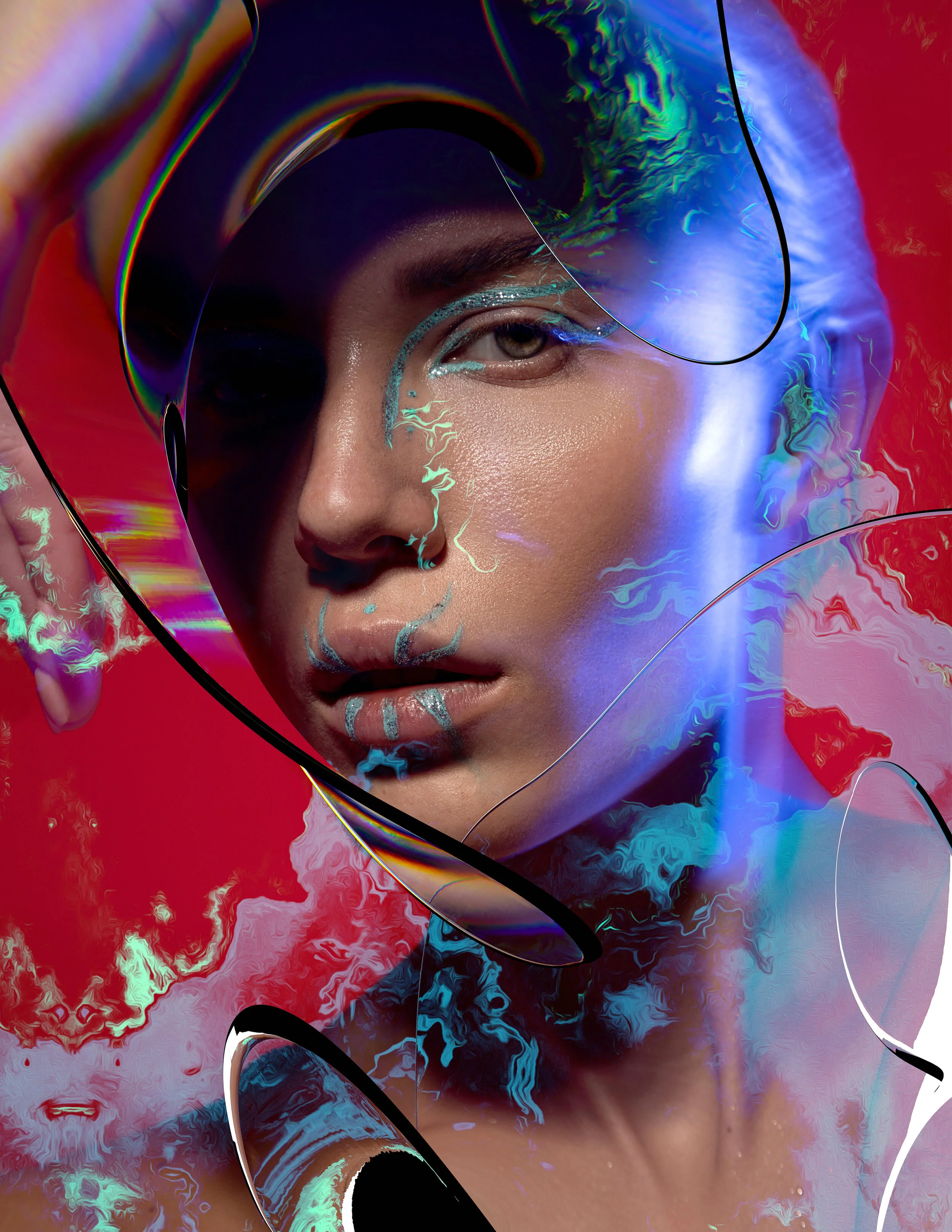 Photographer: Denis Chillin Creative Director: Masha Gubanova Model: Alyona Haleoka Makeup Artist: Kristina Mezhgailis Wardrobe Stylist: Anna Belskaya Graphic Artist: Igor Starostyuk