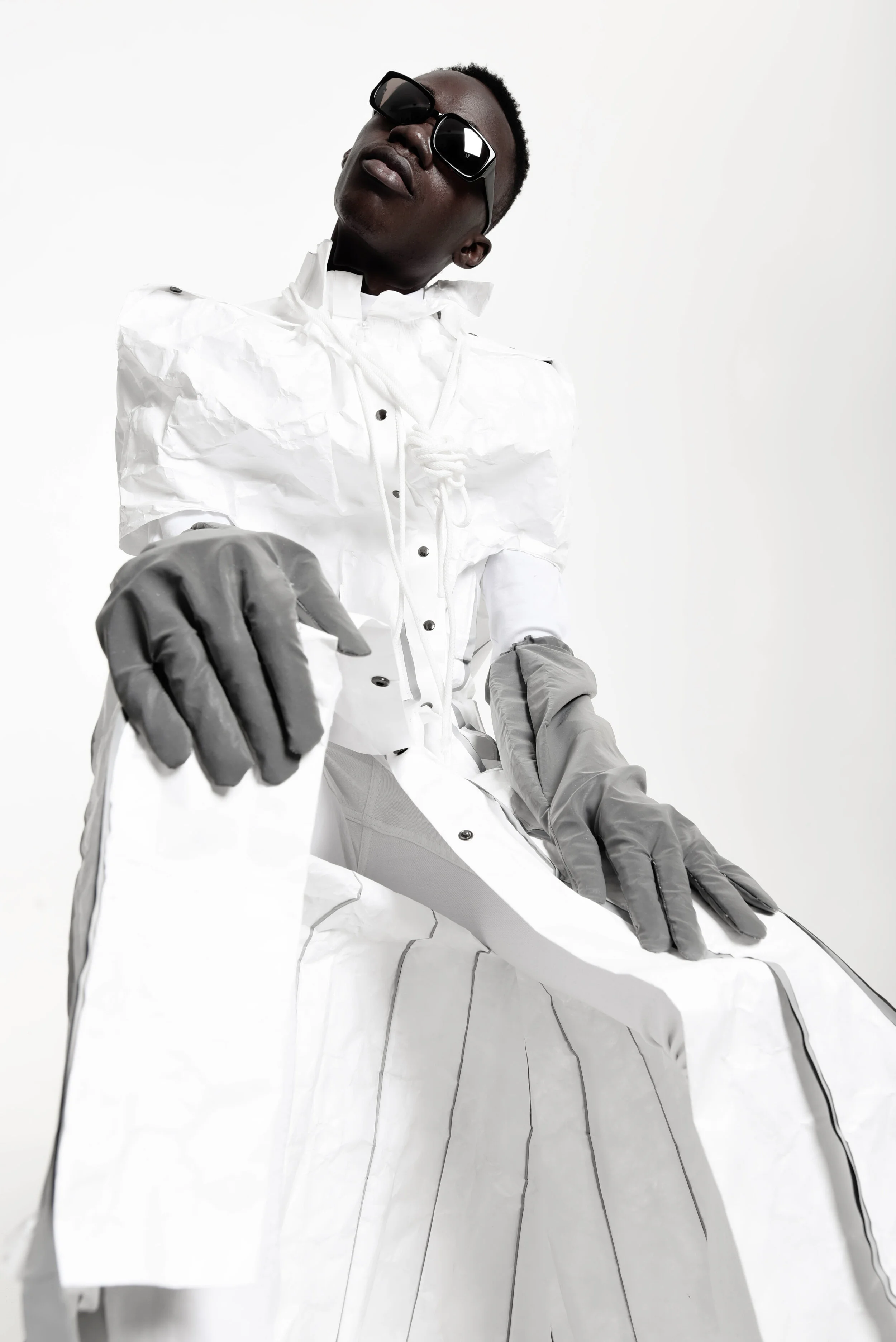 Photographer: Serge Bazilic Male Model: Shaquille Homalley Tape Wardrobe Credits: Clothes: Gora Gala Sunglasses: SKY EYES