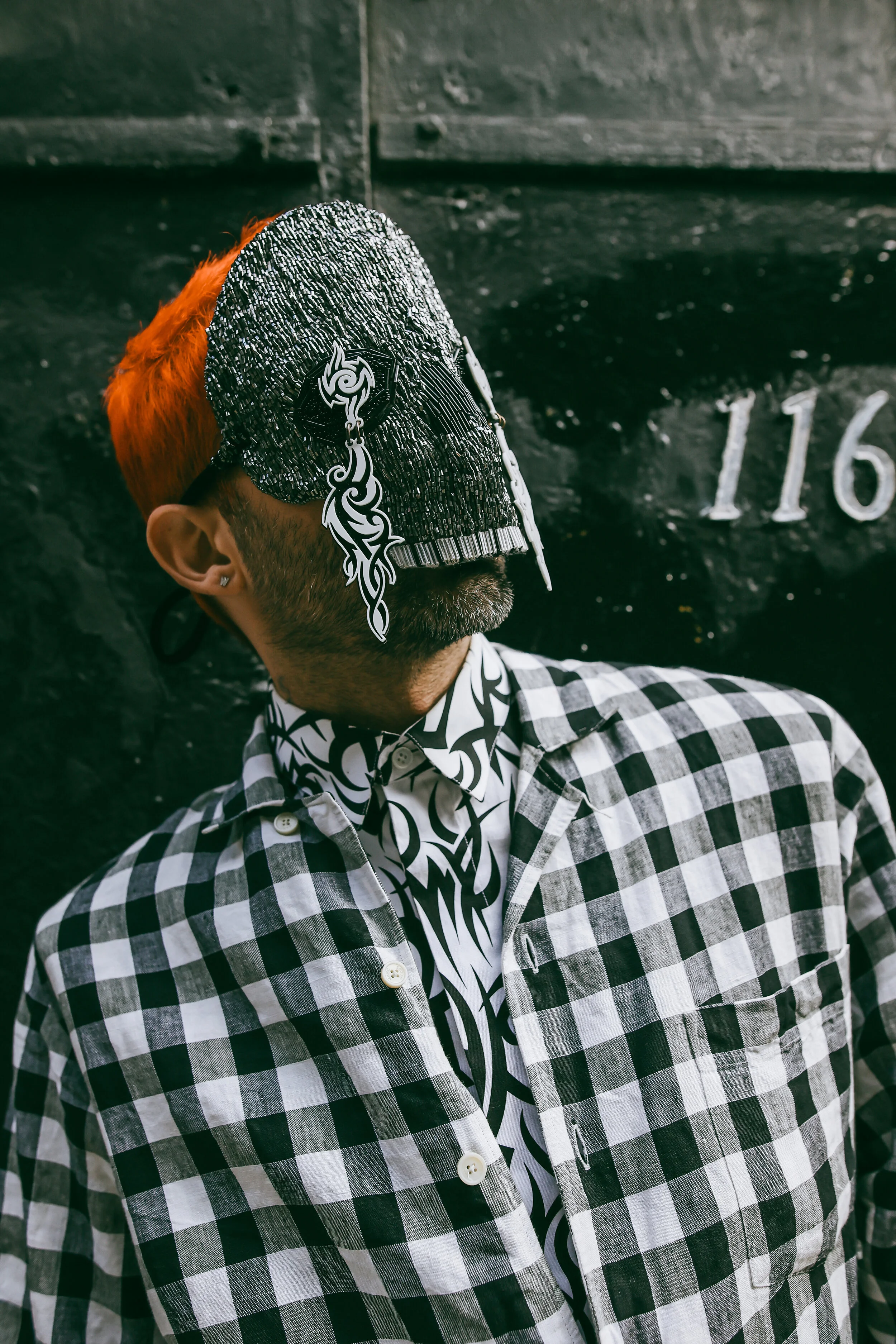Photographer: Tatiana Katkova Wardrobe Stylist/Creative Director/Model/Makeup Artist/Hair Stylist: Andi Ospina Wardrobe Credits: Mask by: @andiwardrobe Eyes by: @islynyc Wardrobe by: @themarcjacobs @dior Shoes by: @vetements_officia