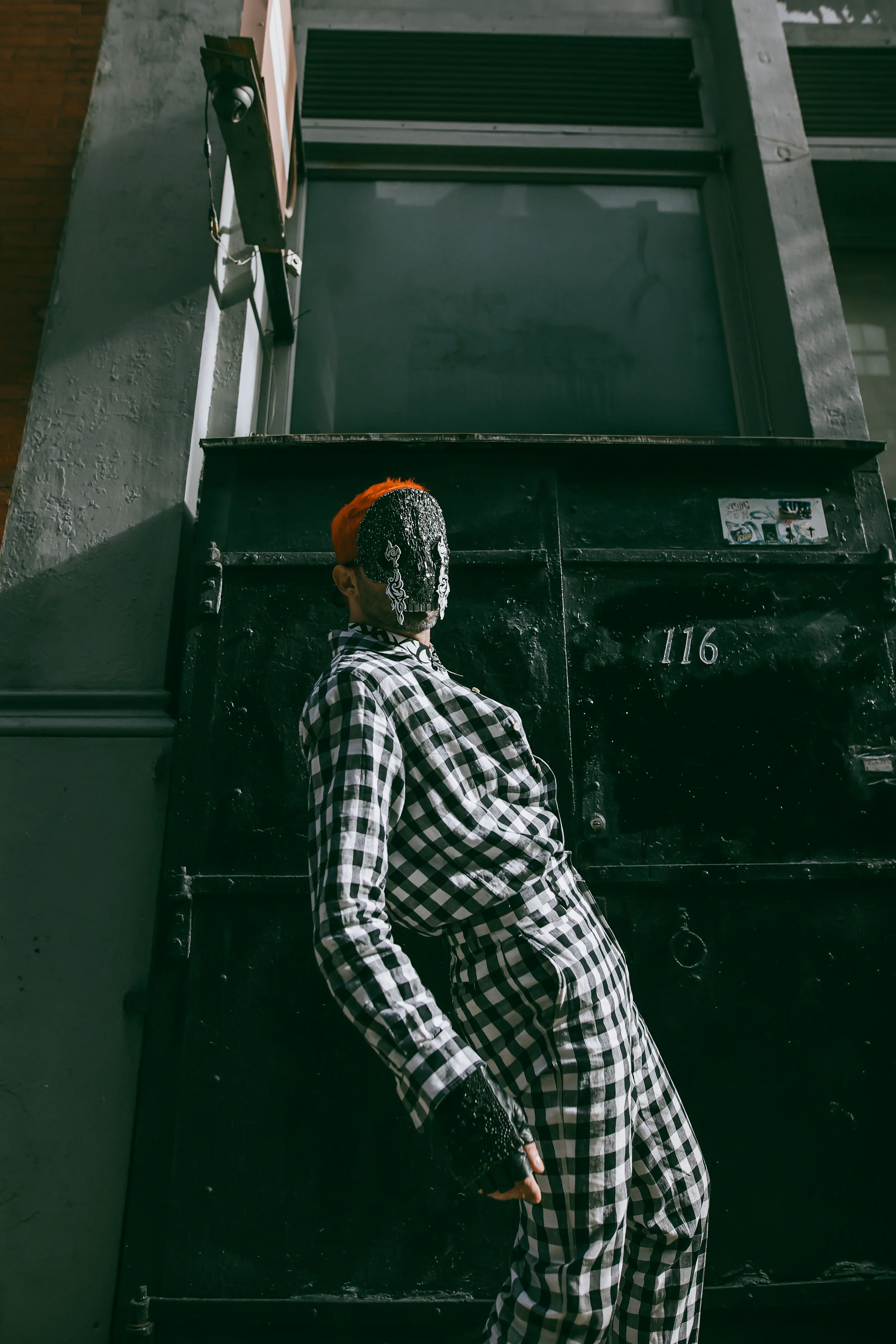 Photographer: Tatiana Katkova Wardrobe Stylist/Creative Director/Model/Makeup Artist/Hair Stylist: Andi Ospina Wardrobe Credits: Mask by: @andiwardrobe Eyes by: @islynyc Wardrobe by: @themarcjacobs @dior Shoes by: @vetements_officia