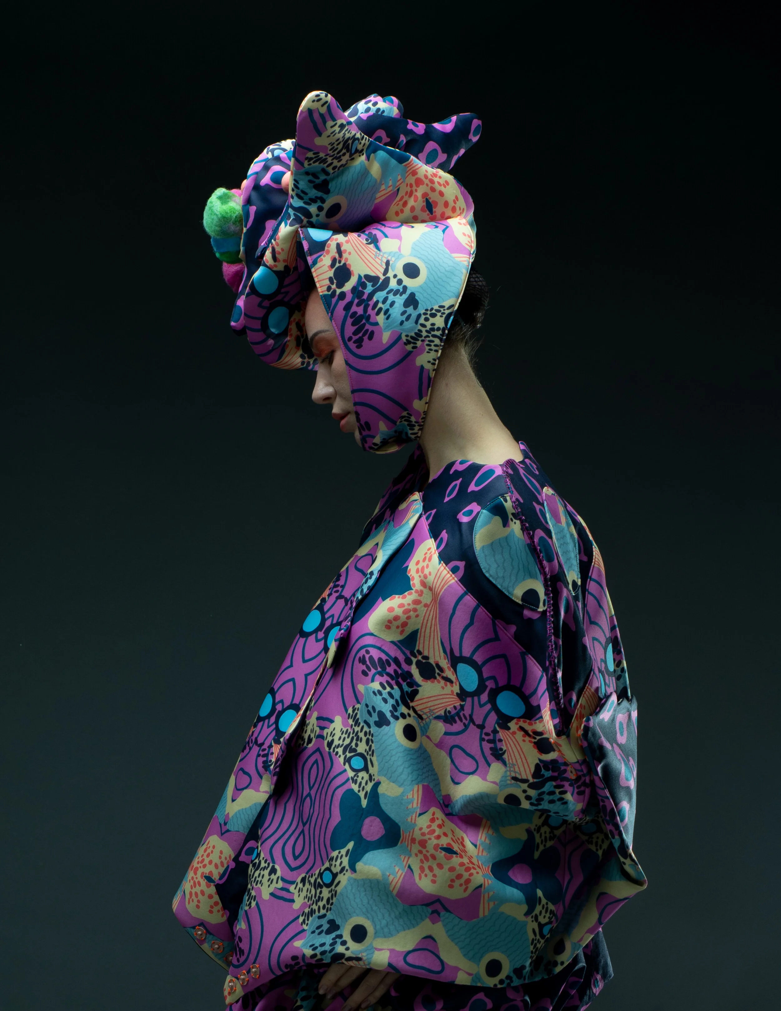 Photographer: Yuxian He Fashion Designer: Ziyu Ma Model: Alexandra Ilina Makeup Artist/Hair Stylist: Mingyan