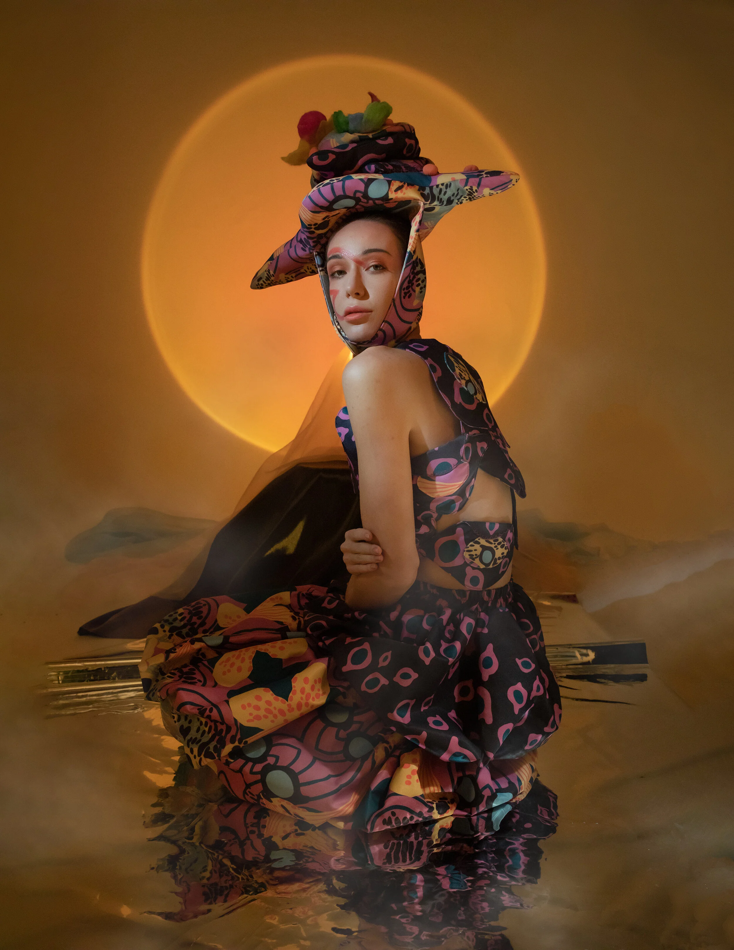 Photographer: Yuxian He Fashion Designer: Ziyu Ma Model: Alexandra Ilina Makeup Artist/Hair Stylist: Mingyan