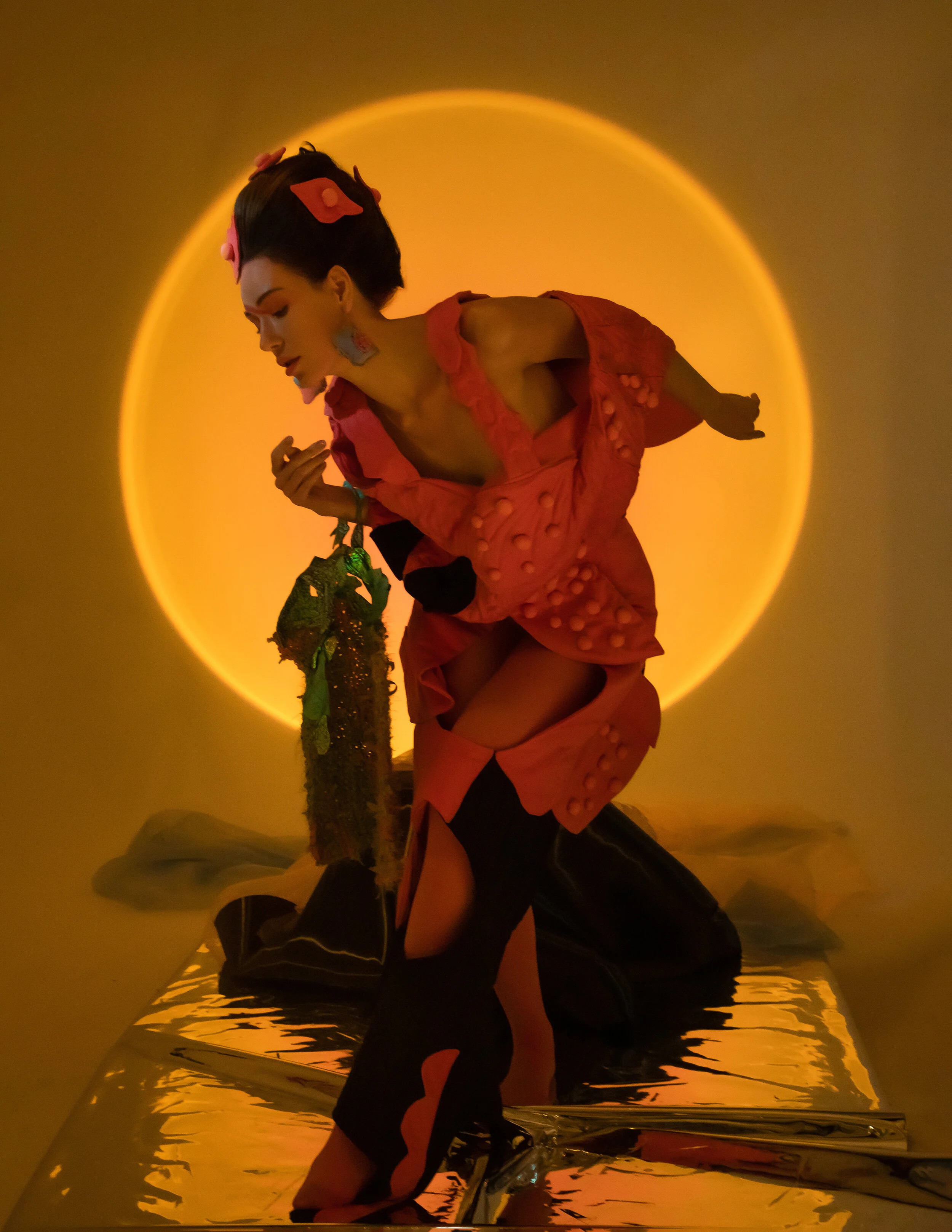 Photographer: Yuxian He Fashion Designer: Ziyu Ma Model: Alexandra Ilina Makeup Artist/Hair Stylist: Mingyan
