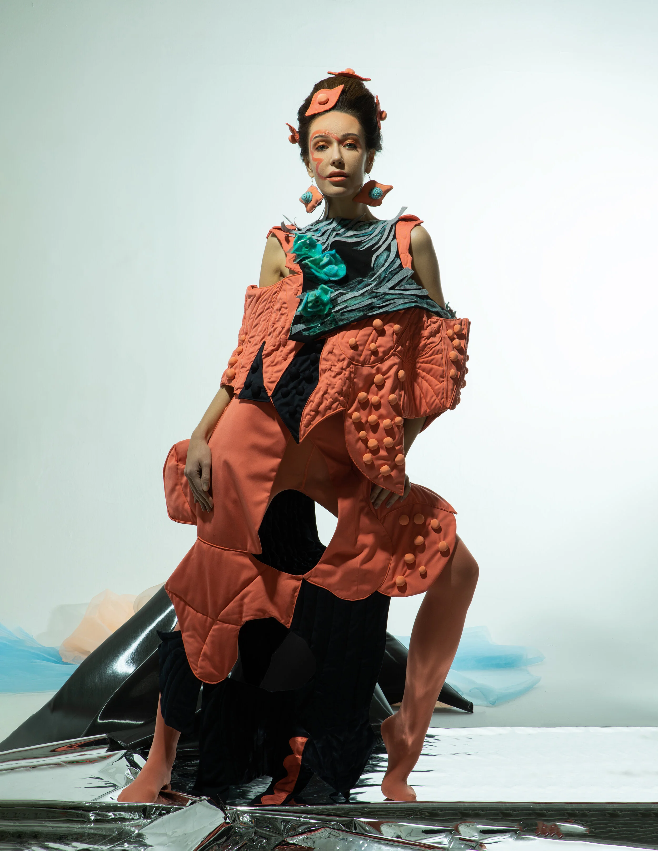Photographer: Yuxian He Fashion Designer: Ziyu Ma Model: Alexandra Ilina Makeup Artist/Hair Stylist: Mingyan