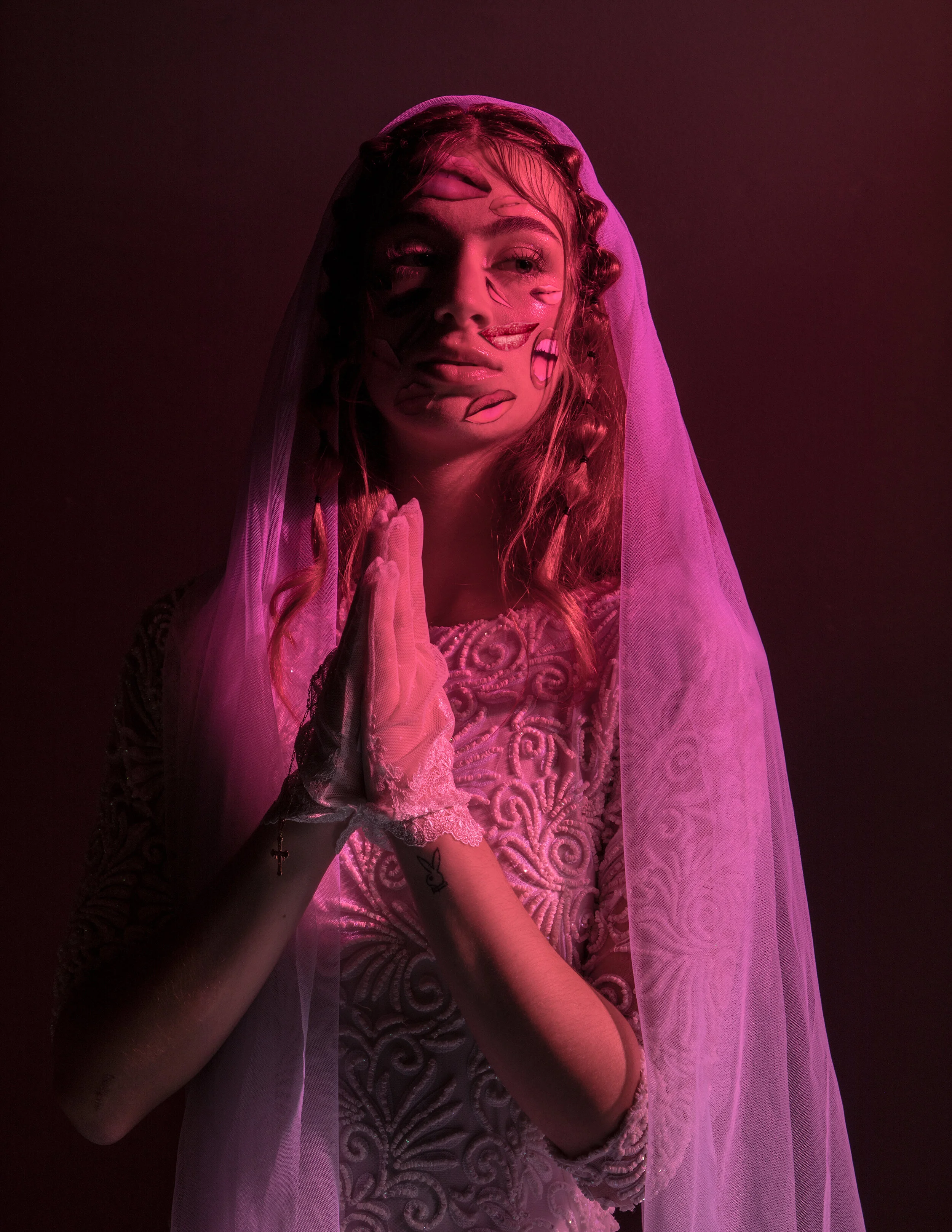 Photographer/Retoucher: Lucia Vittoria Sabba Female Model: Saioa Ruiz Makeup Artist/Hair Stylist: Damme D'comme Wardrobe Stylist/Fashion Designer/Accessory Designer: Maialen illescas Wardrobe Credits: dress @dossisdesigns gloves @badaezpada_d