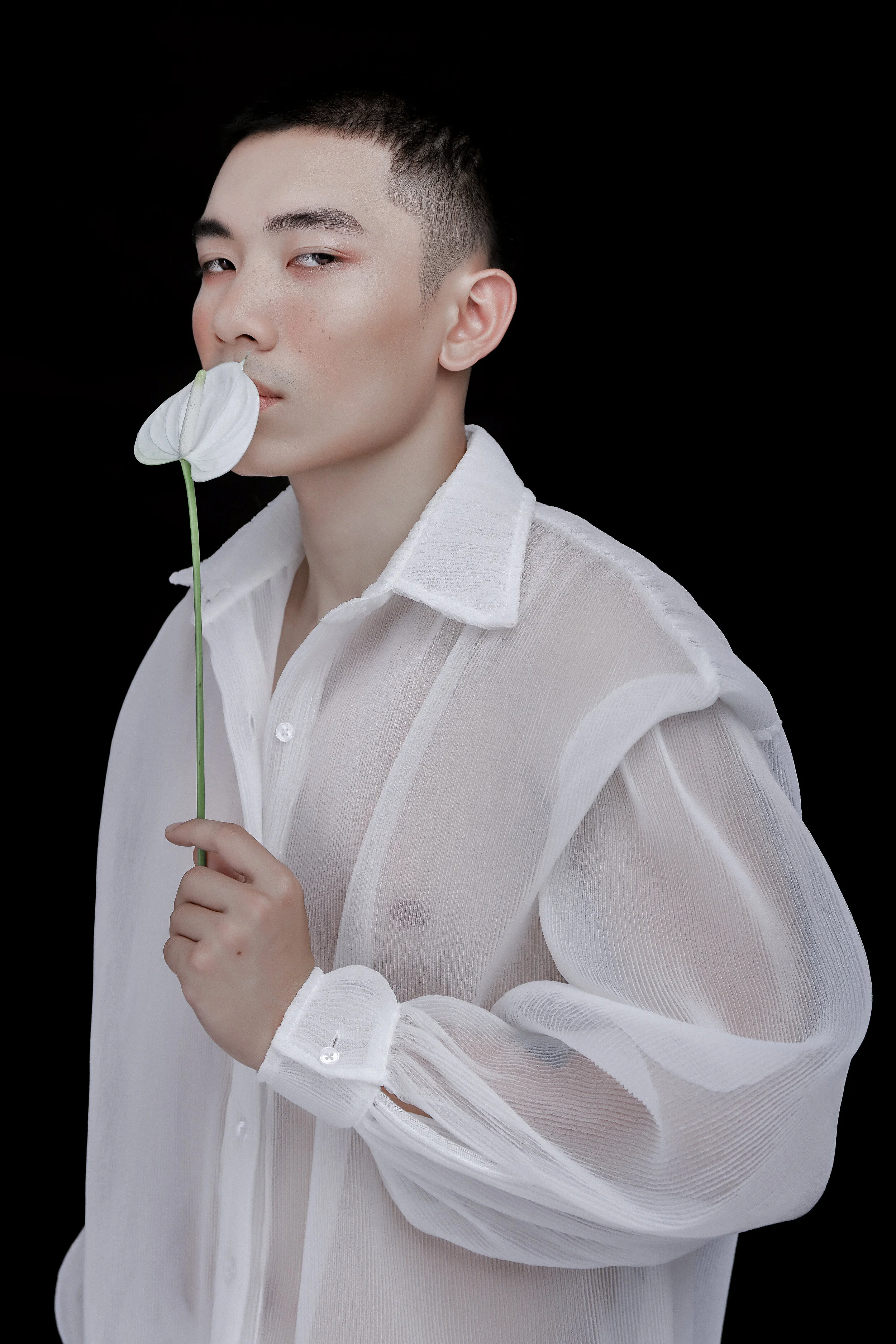 Creative Director: Kelbin Lei Photographer: Nguyen Du Female Model: Hang Nguyen Male Model: Hung Anh Makeup Artist: Xi Quan Le Wardrobe Credits: Male model wears Shirt: Klei Studio Female model wears Crop top: Minh Phu x Bao Son Accesso