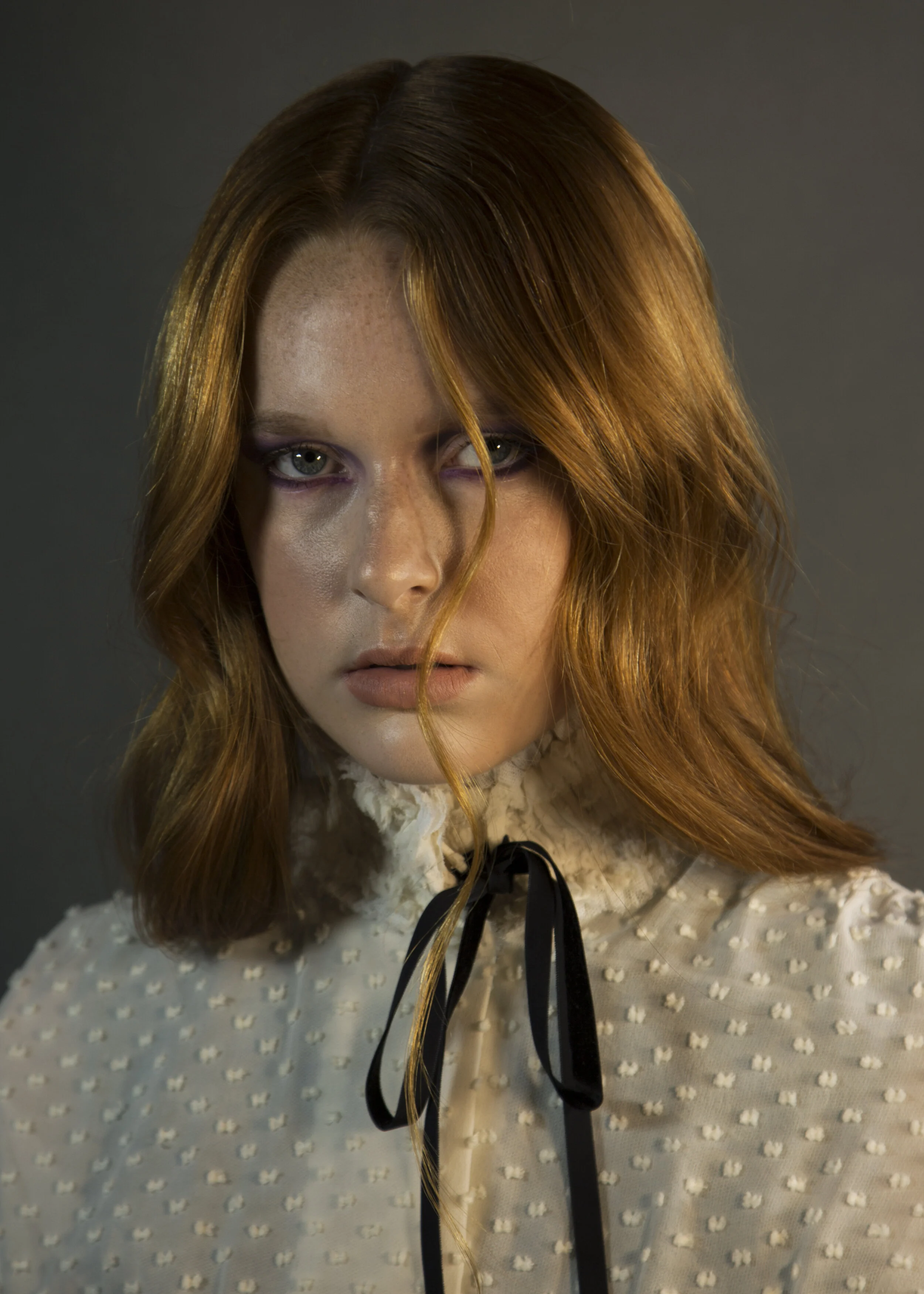 Photographer: Ryan Barhaug Model: Olivia Lund @Select Model Global Makeup Artist: Nicole Kubiesa Artistry Hair Stylist: Nick Black Wardrobe Stylist: Taylor Zielinski Wardrobe Credits: White Top - Pilsen Vintage
