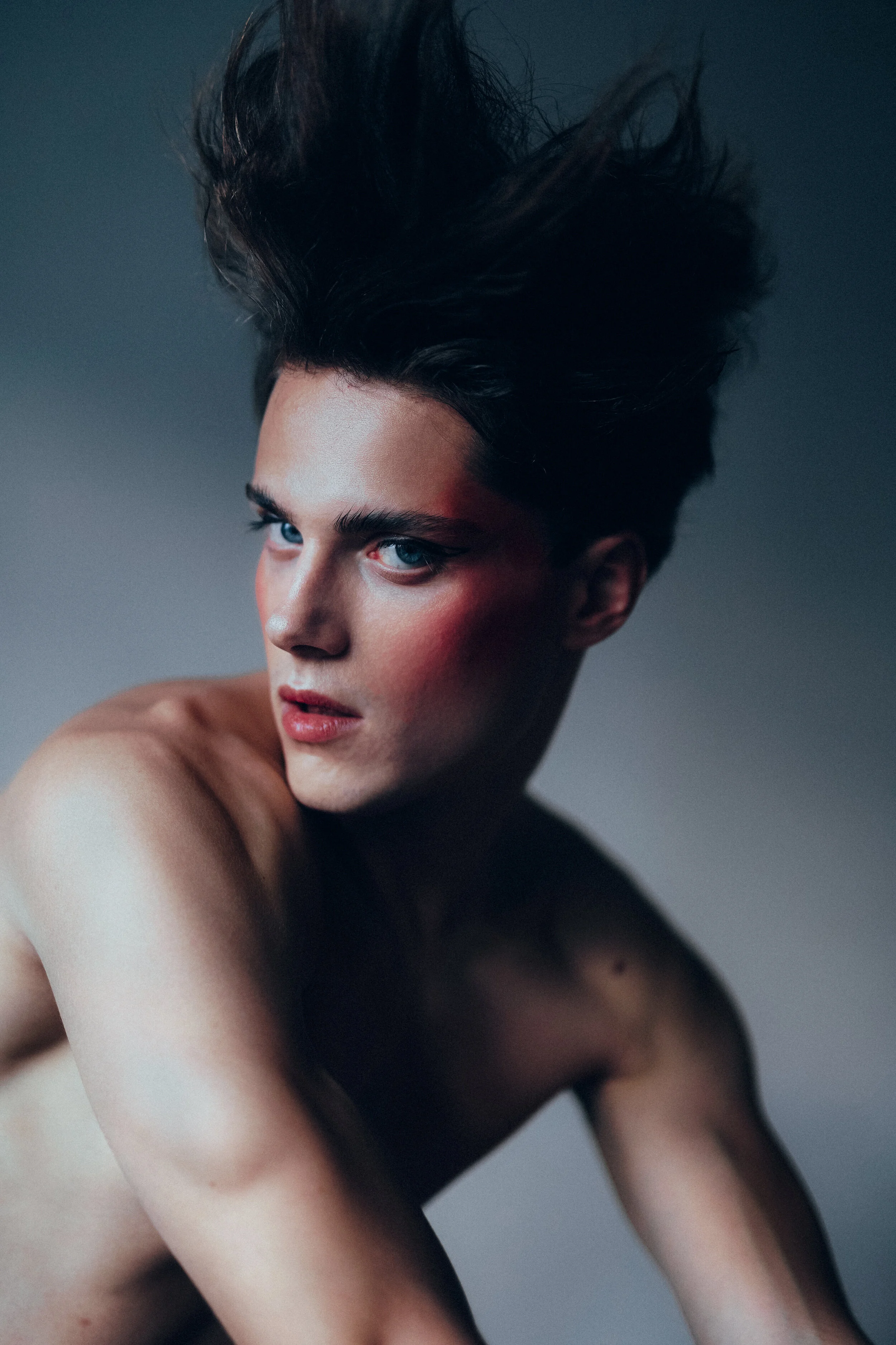 Photographer: Sébastien Marchand Model: Sylvain Sencier @Enjoy Model Hair Stylist: Tessa Hamani Makeup Artist: Allimakeup Wardrobe Credits: Earings : Asos