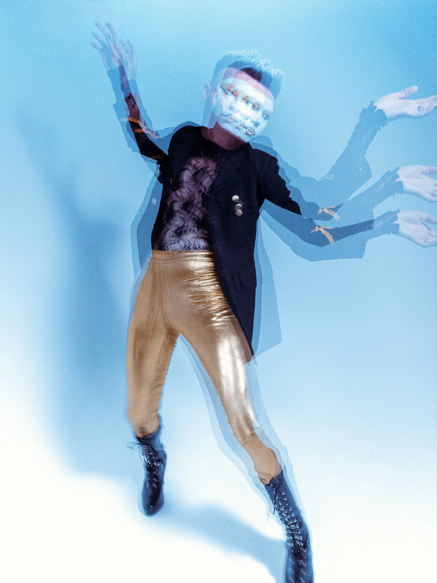 Photographer: Kishka Jensen Model: Costume / Adam Ouston Hair Stylist: Wayne Chappell Makeup Artist: Sophie McDermott Wardrobe Designer: Michelle Boyde