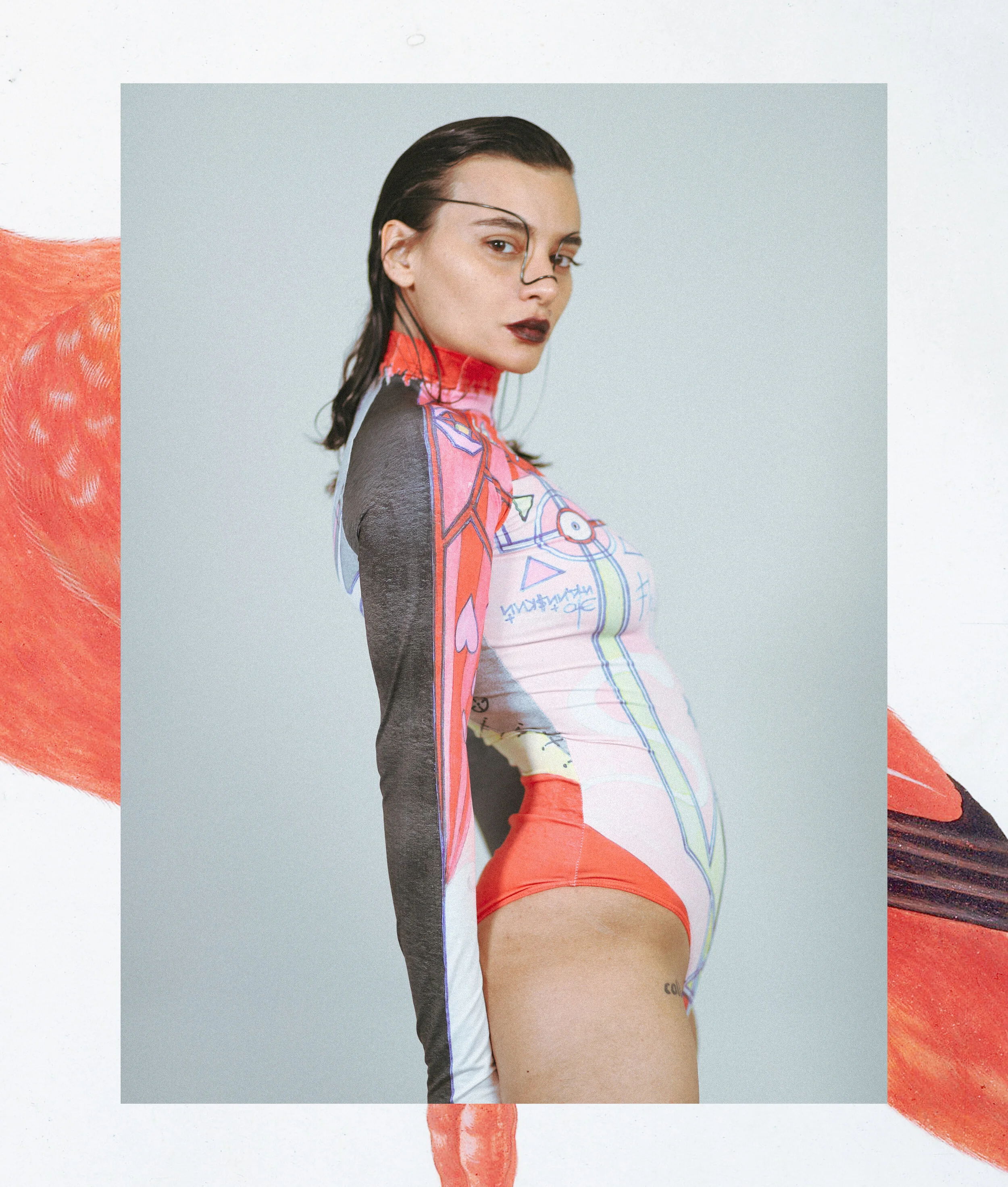 Photographer: Whilemann Female Model: Marianna Di Palma Accessory Designer: Accessories Designer: Marianna Di Palma Textile Designer: catcult.club Wardrobe Credits: Body by catcult.club - High boots by Zara