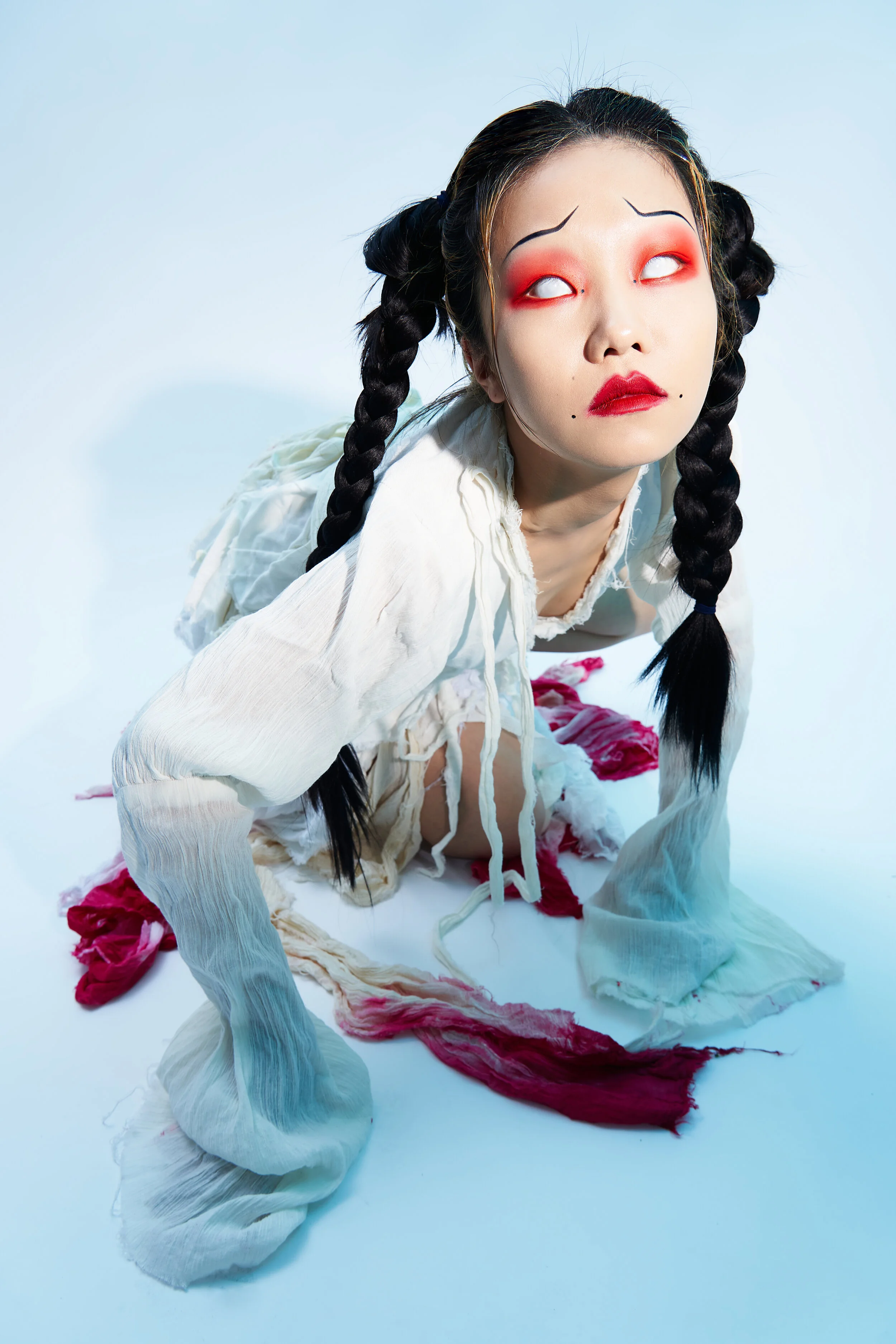 Photographer: Alex Lv Female Model/Fashion Designer/Makeup Artist/Hair Stylist: Jiaxuan Li