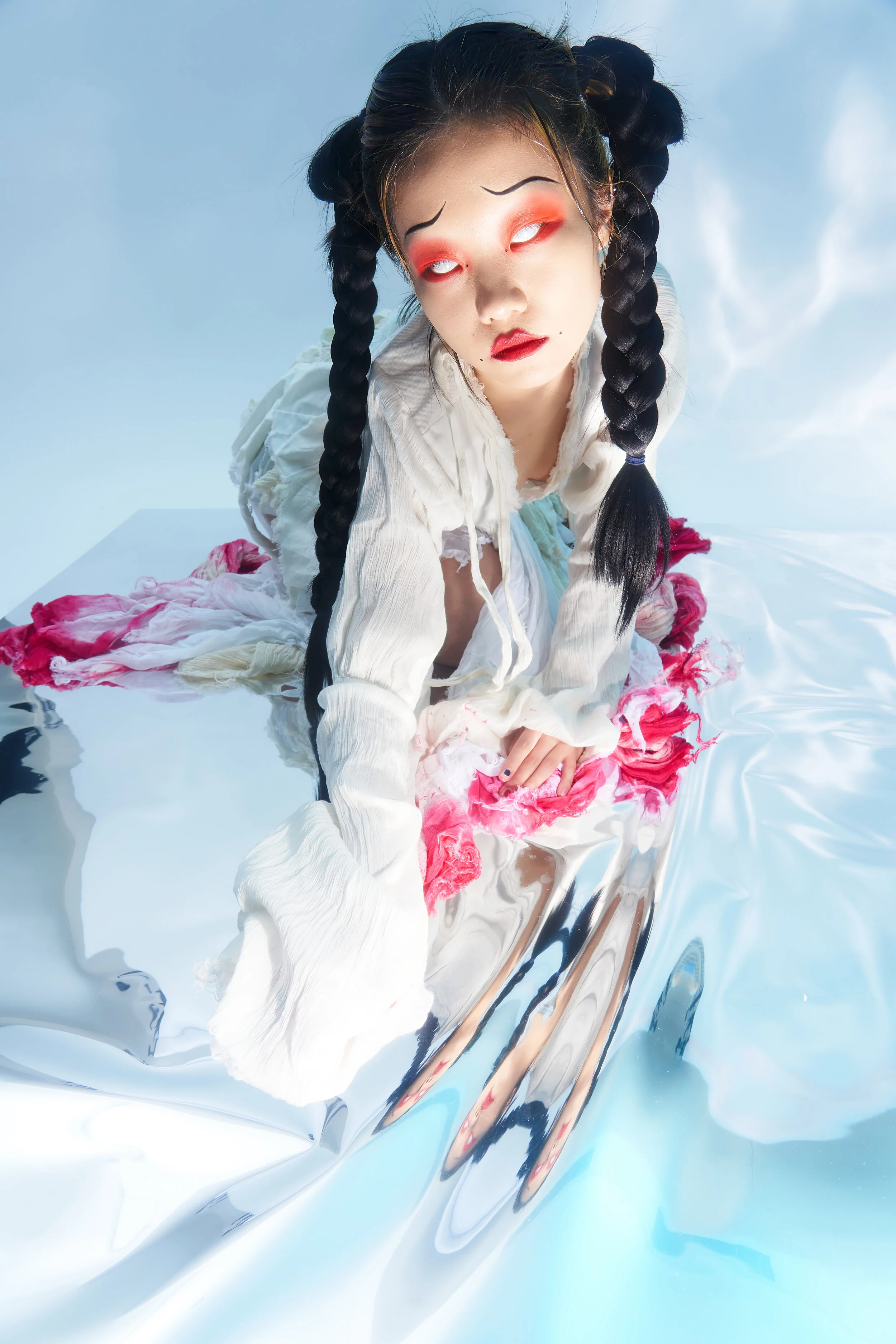 Photographer: Alex Lv Female Model/Fashion Designer/Makeup Artist/Hair Stylist: Jiaxuan Li