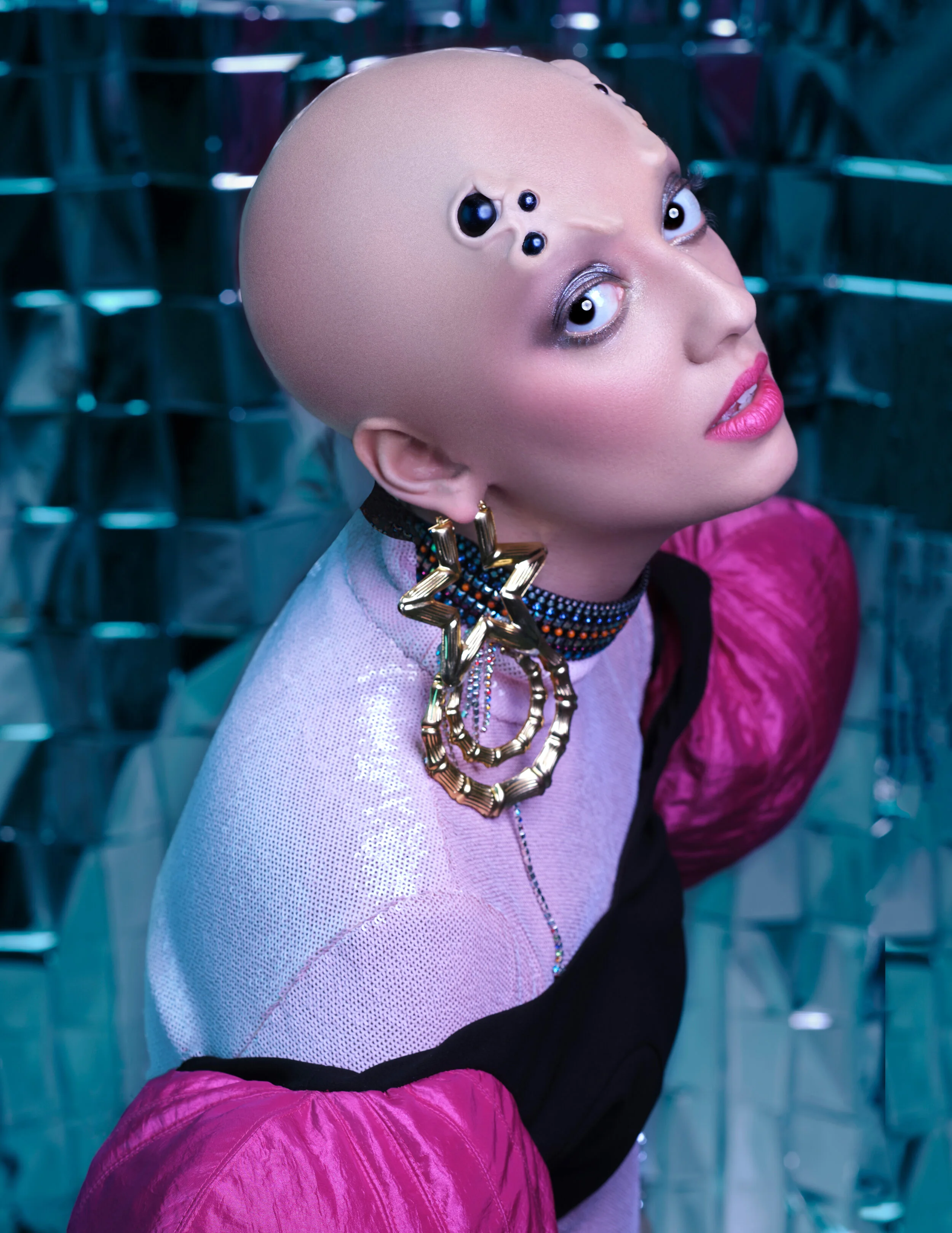 Photographer: Anna Strange Kalmes Makeup Artist: Allyson Wisel Wardrobe Stylist: Dash Armstrong Model: Teya Knapp @EMG Models Assistant Stylist: Assistant Stylist Heaven Wardrobe Credits: Earrings Hints Of Dash Choker Erickson Beamon