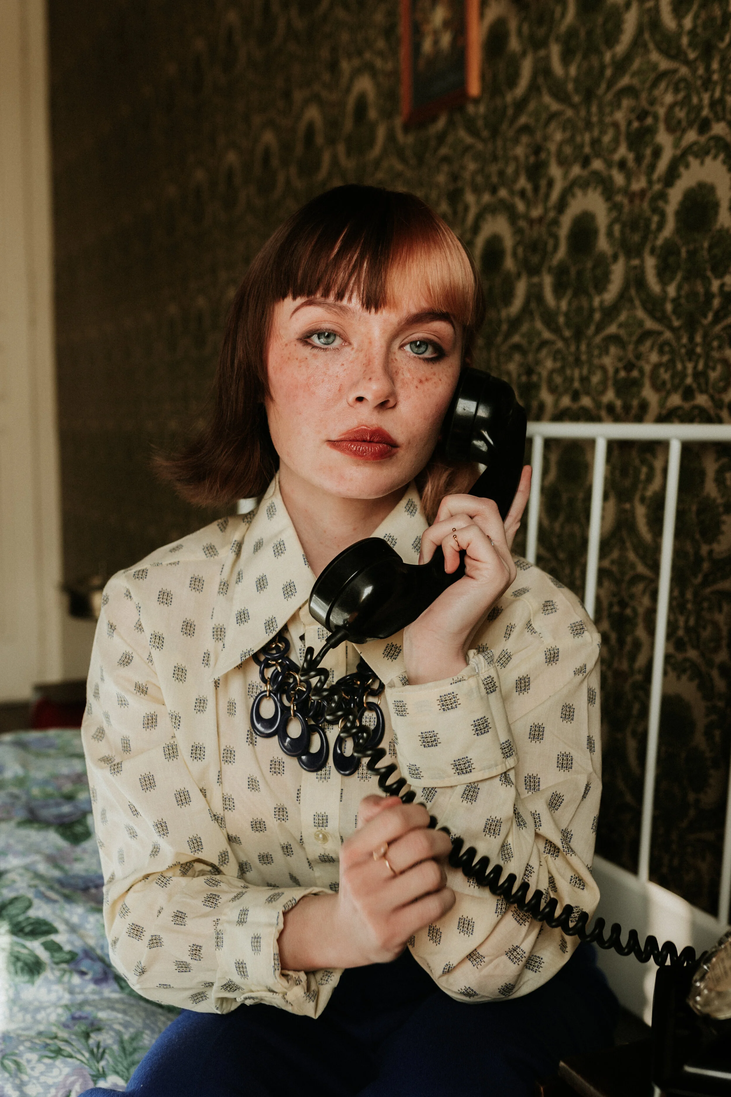 Photographer: Anne-Sophie Benoit Model: Captain Pooky Makeup Artist/Hair Stylist: Laurette Darnault Assistant: Briac Durand Wardrobe Stylist: Zero Katre Wardrobe Credits: Vintage clothes: @fripesketchup Phone: @magasinlaptitepuce