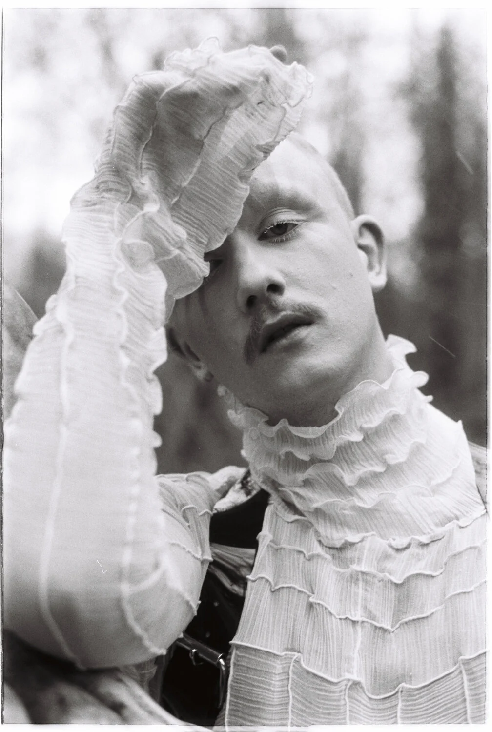 Photographer: Ludovico Andrea D'Auria Model: Jamie Windust @CRUMB Makeup Artist: Tabitha Thomas Stylist: Martina Ghia Art Director: Gloria Cialfi Creative Director: Federcia Milani Wardrobe Credits: Top – JW Anderson Harness – Luke