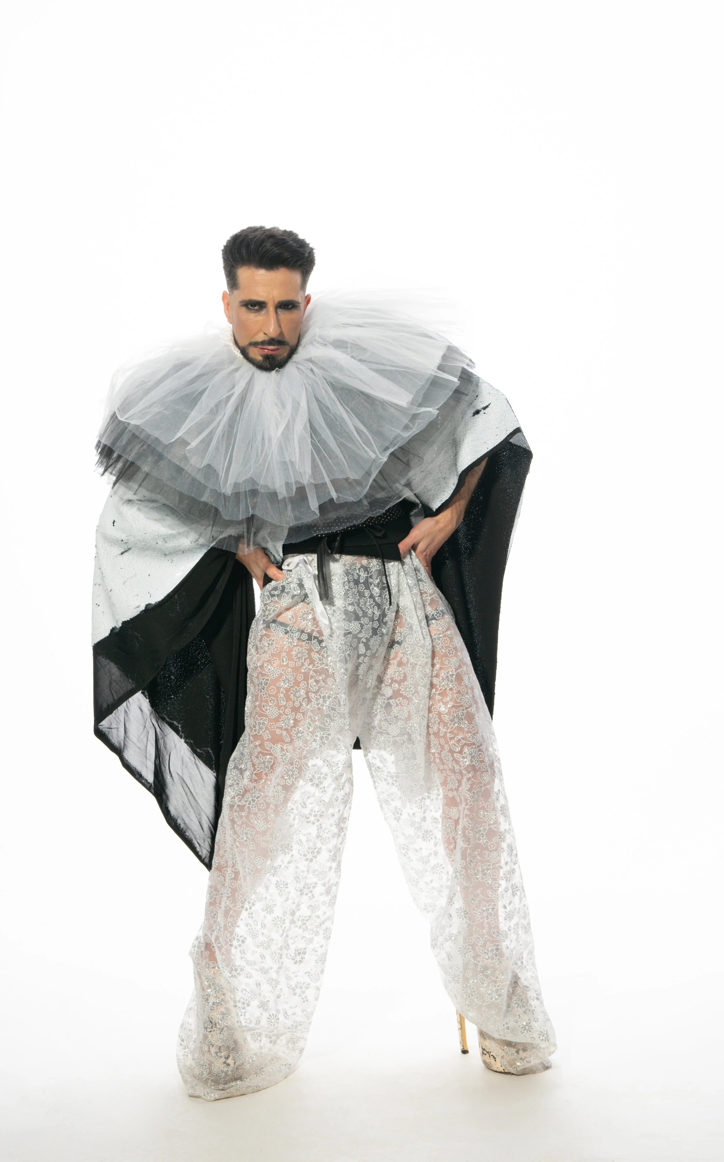 Photographer: Javier Trujillo Model: Mright7777 Makeup Artist: Zaira Domenech Makeup Artist: Mayte Pascual Porter Hair Stylist: Juan Murgui Fashion Designer: Jose Carlos Fernandez Morales