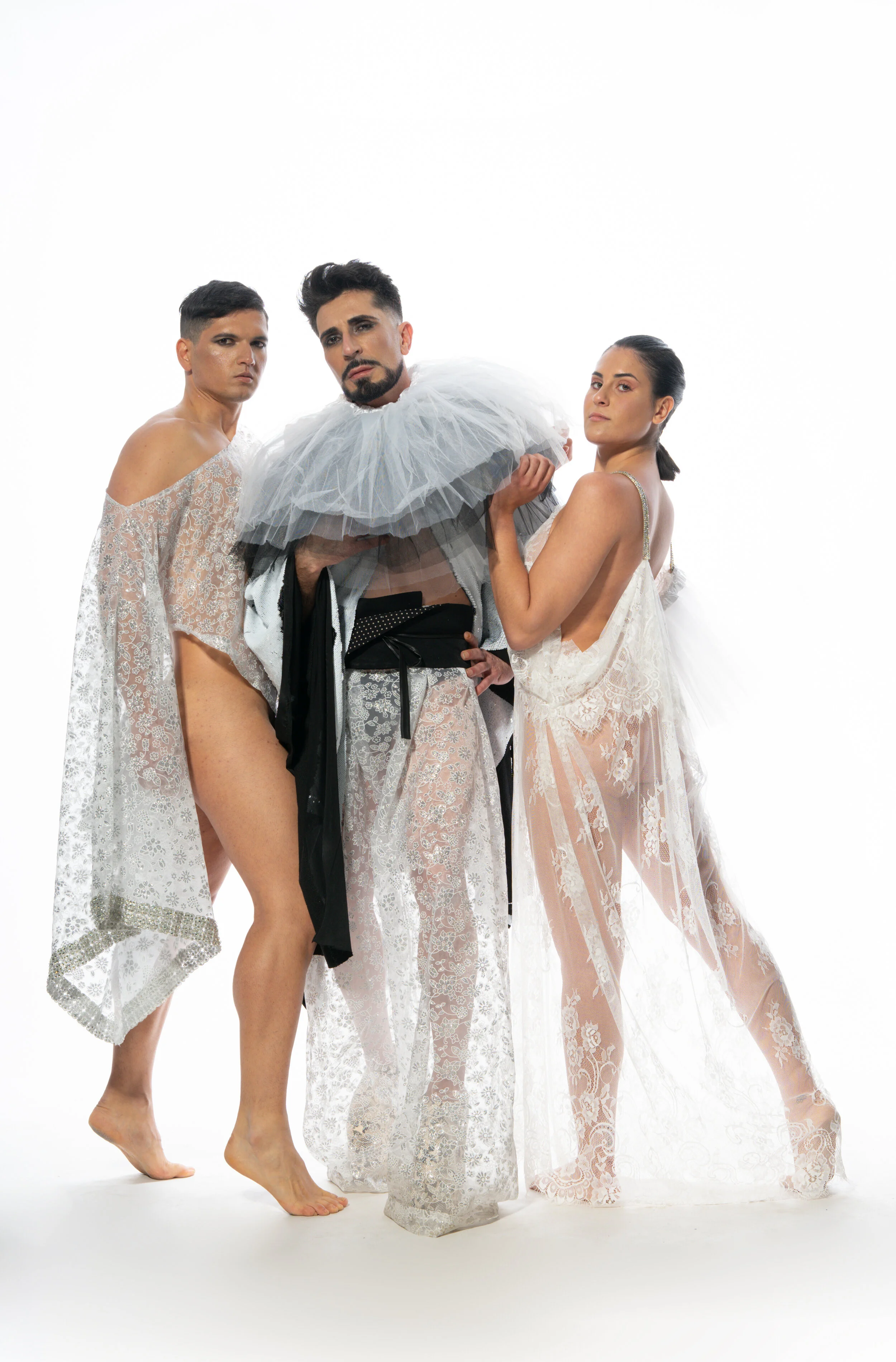 Photographer: Javier Trujillo Female Model: Paloma Capilla Model: Mright7777 Male Model: Guilherme Da Silva Caramori Makeup Artist: Zaira Domenech Makeup Artist: Mayte Pascual Porter Hair Stylist: Juan Murgui Fashion Designer: Jose Carlos Fe