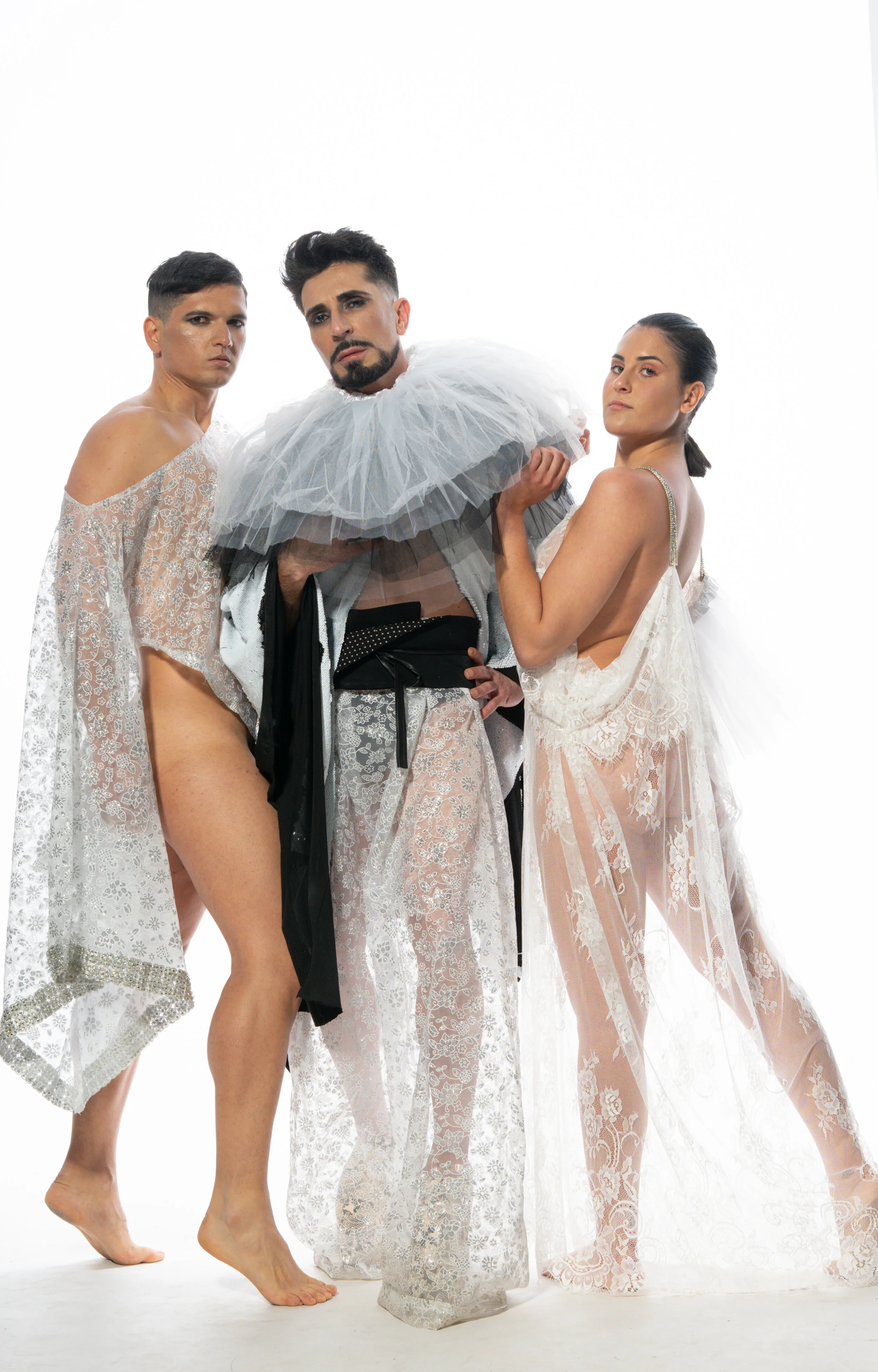 Photographer: Javier Trujillo Female Model: Paloma Capilla Model: Mright7777 Male Model: Guilherme Da Silva Caramori Makeup Artist: Zaira Domenech Makeup Artist: Mayte Pascual Porter Hair Stylist: Juan Murgui Fashion Designer: Jose Carlos Fe