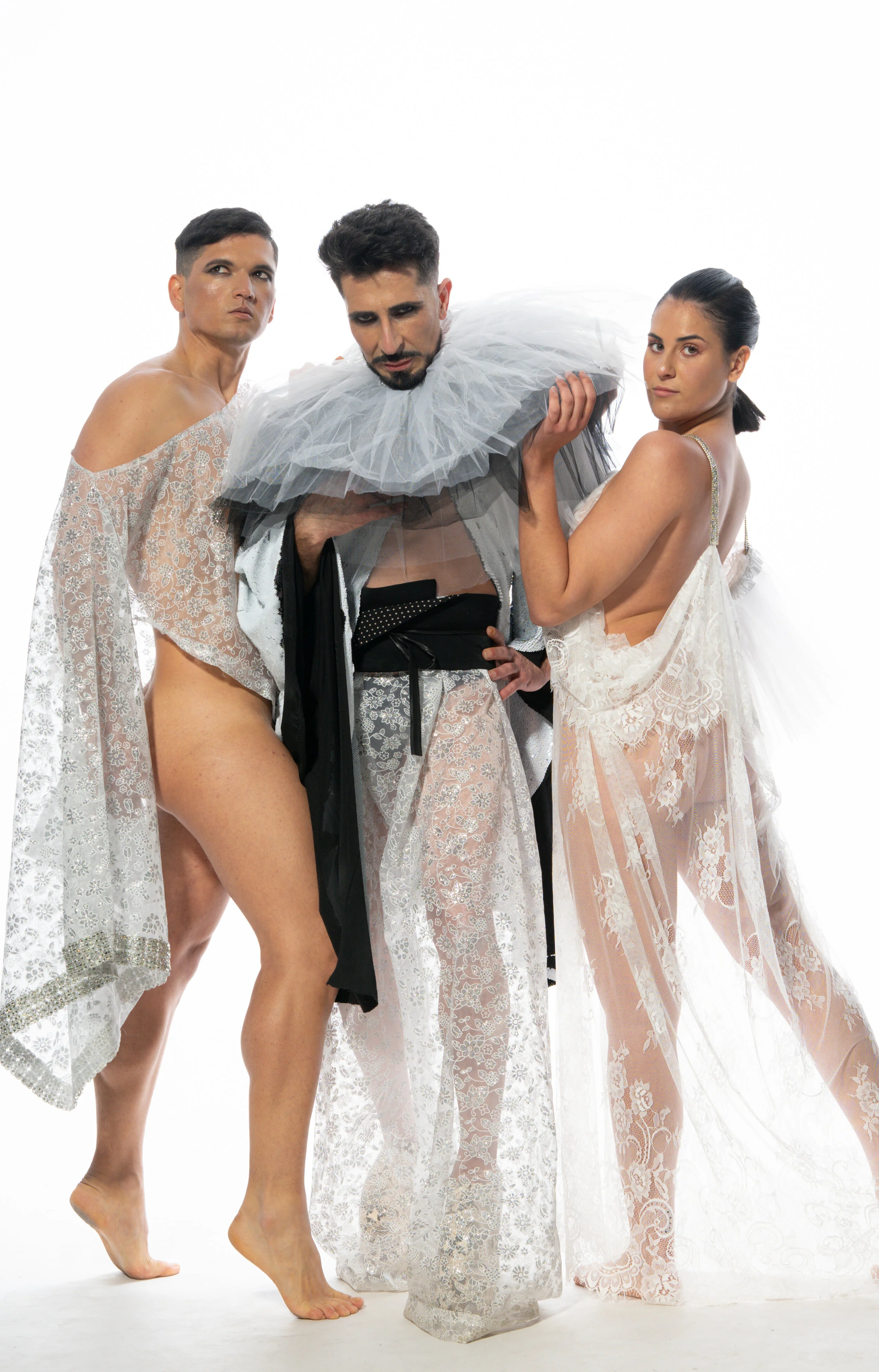 Photographer: Javier Trujillo Female Model: Paloma Capilla Model: Mright7777 Male Model: Guilherme Da Silva Caramori Makeup Artist: Zaira Domenech Makeup Artist: Mayte Pascual Porter Hair Stylist: Juan Murgui Fashion Designer: Jose Carlos Fe