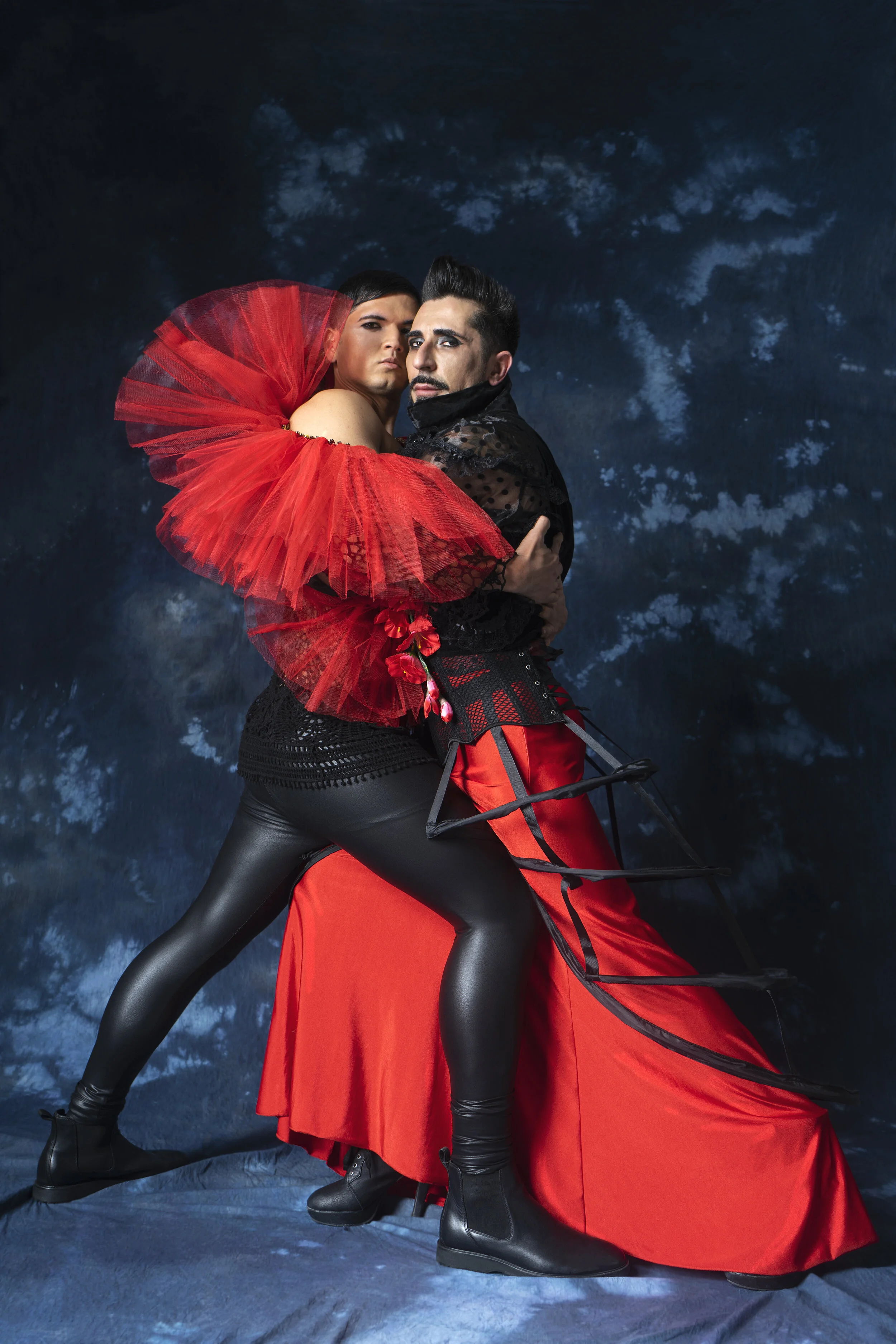 Photographer: Yuli Alexandra Torres Male Model: Guilherme Da Silva Caramori Model: Mright7777 Fashion Designer: Jose Carlos Fernandez Morales Makeup Artist: Mayte Pascual Porter Makeup Artist: Zaira Domenech Hair Stylist: Wellington Rodrigues
