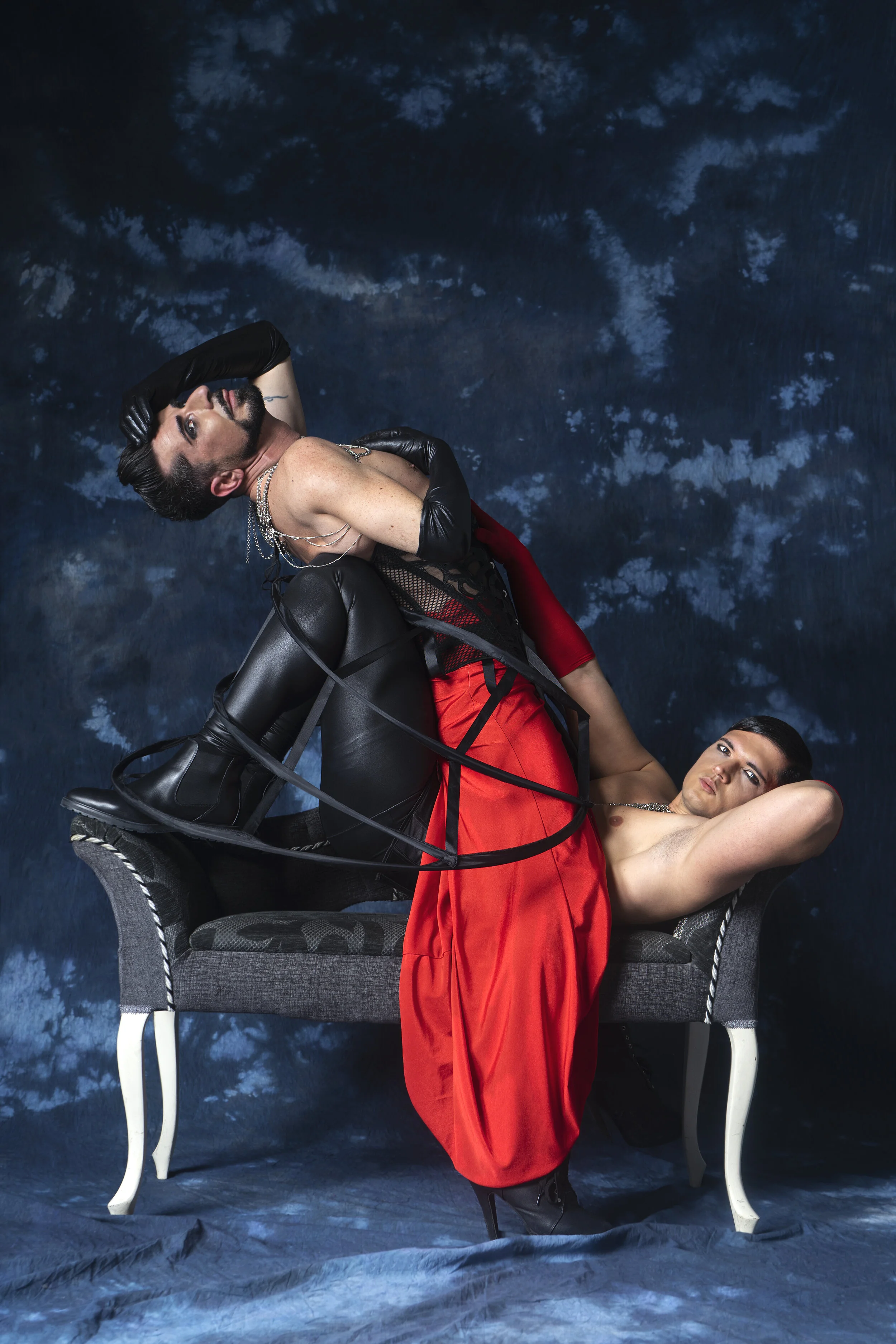 Photographer: Yuli Alexandra Torres Male Model: Guilherme Da Silva Caramori Model: Mright7777 Fashion Designer: Jose Carlos Fernandez Morales Makeup Artist: Mayte Pascual Porter Makeup Artist: Zaira Domenech Hair Stylist: Wellington Rodrigues