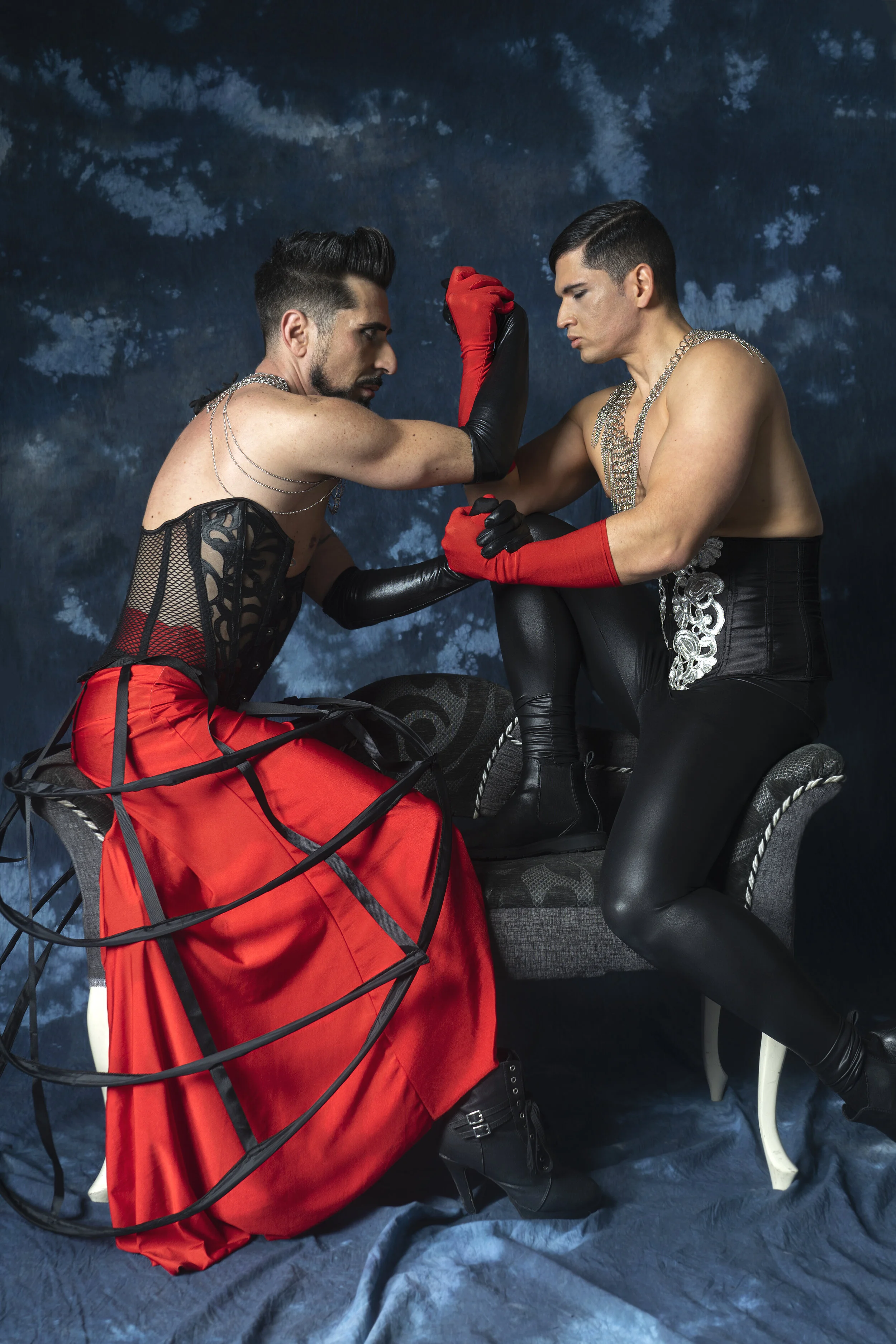 Photographer: Yuli Alexandra Torres Male Model: Guilherme Da Silva Caramori Model: Mright7777 Fashion Designer: Jose Carlos Fernandez Morales Makeup Artist: Mayte Pascual Porter Makeup Artist: Zaira Domenech Hair Stylist: Wellington Rodrigues