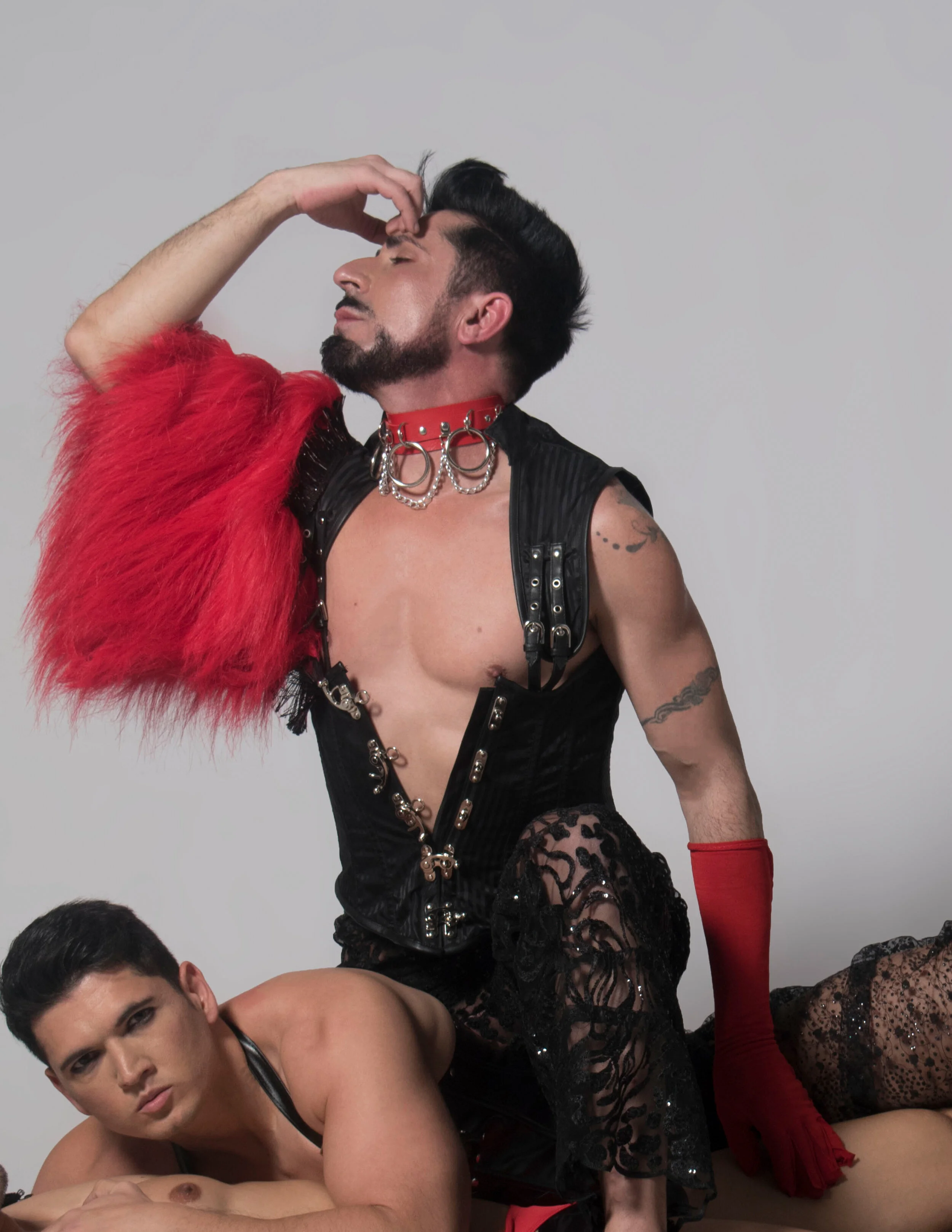 Fashion Designer: Jose Carlos Fernandez Morales Photographer: Roberto Guimaraes Fróes Male Model: Guilherme Da Silva Caramori Model: Mright7777 Makeup Artist: Mayte Pascual Porter Makeup Artist: Zaira Domenech