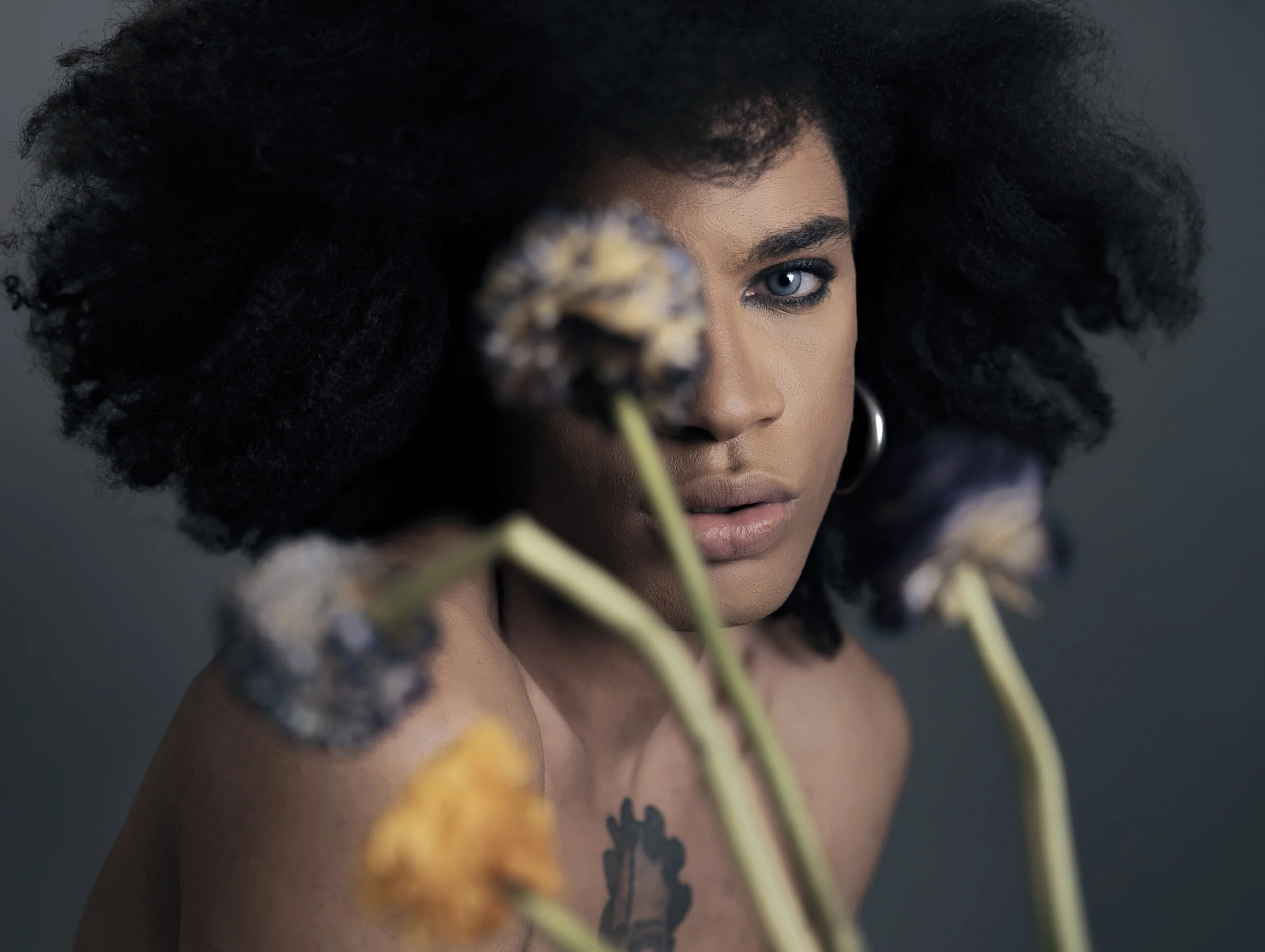 Photographer: Jessica Squillante Wardrobe Stylist/Model/Makeup Artist/Photographer: Model Karim Tintore, Makeup Anna Flavia Castaldo, Stilist Emanuele Maione