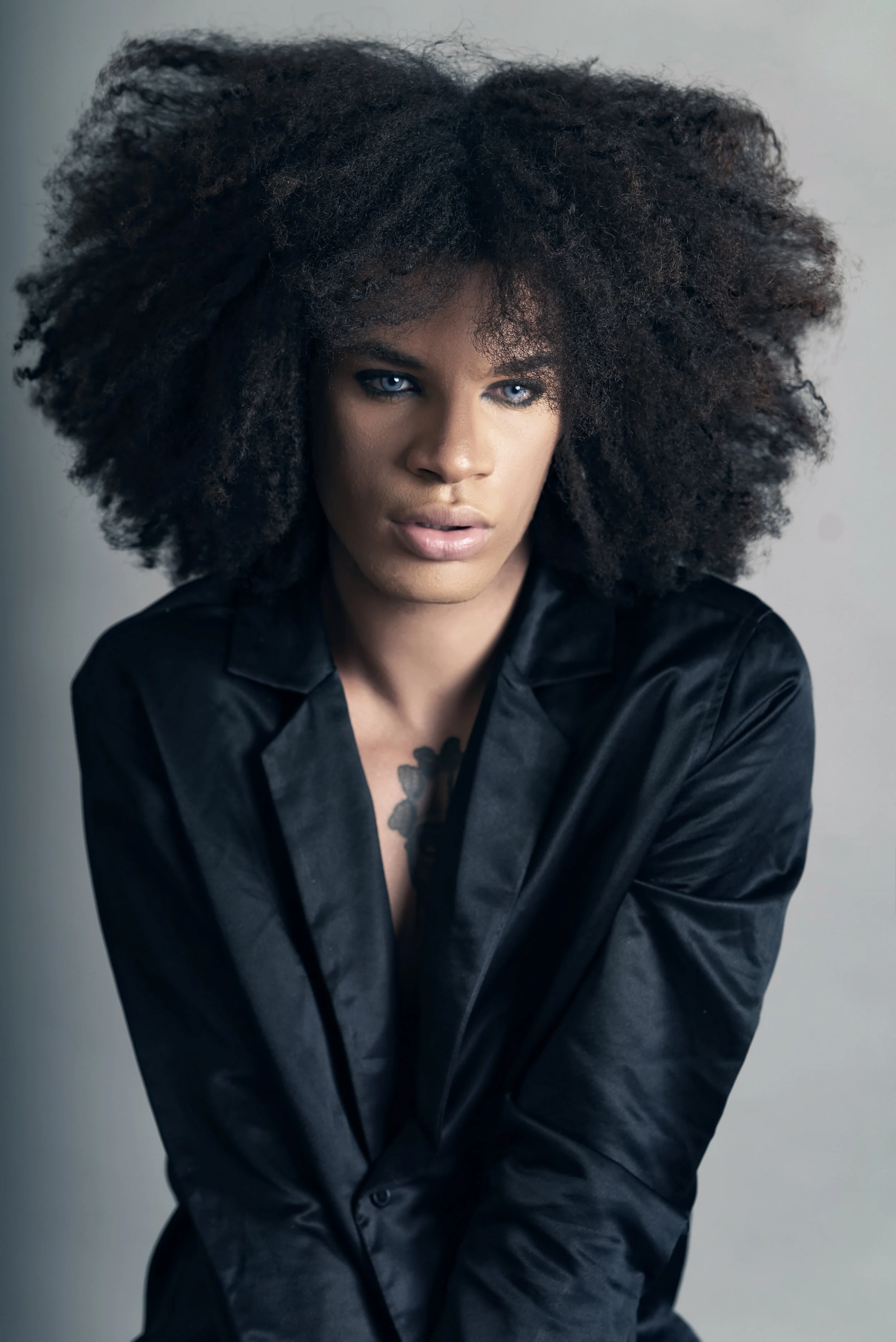 Photographer: Jessica Squillante Wardrobe Stylist/Model/Makeup Artist/Photographer: Model Karim Tintore, Makeup Anna Flavia Castaldo, Stilist Emanuele Maione