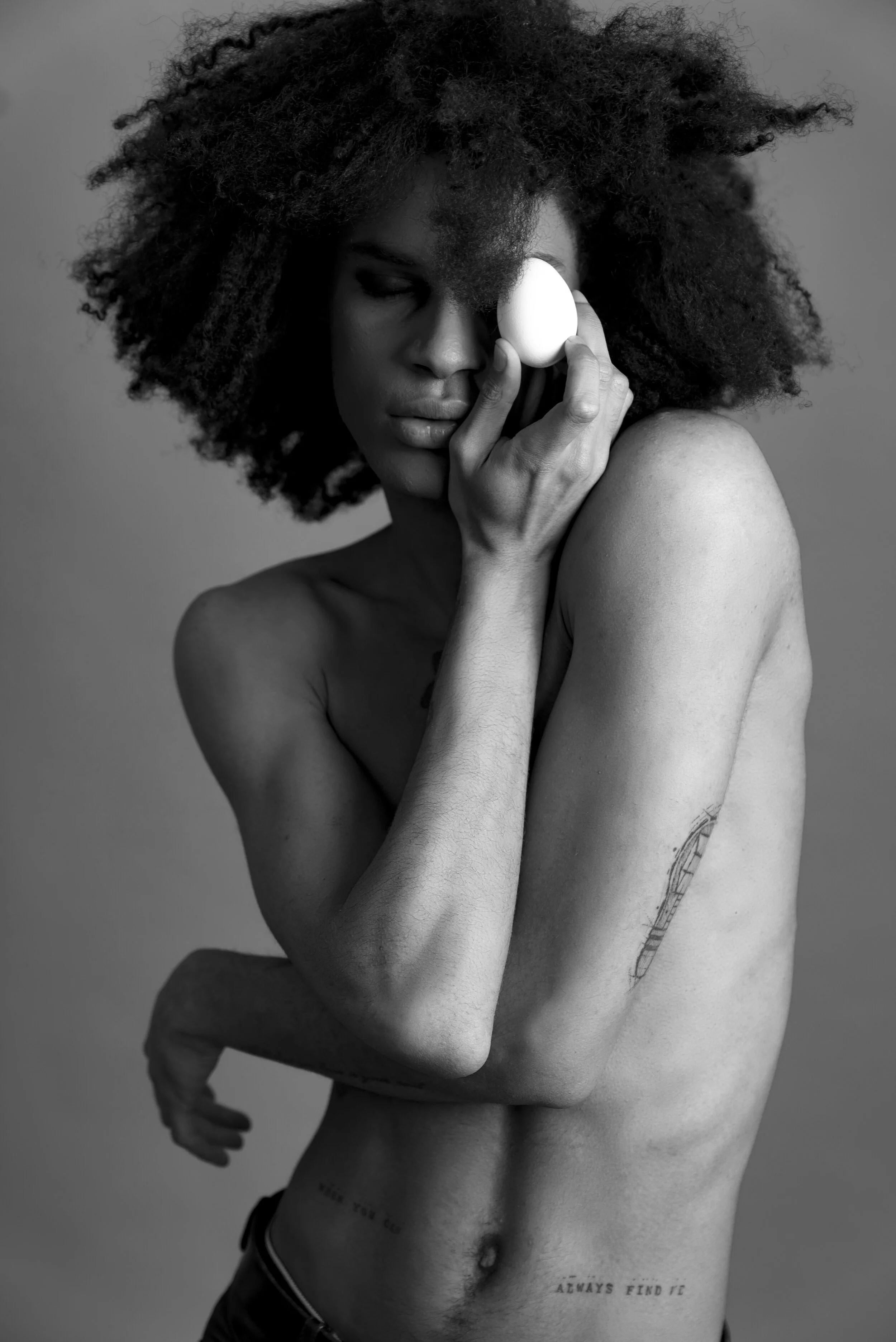 Photographer: Jessica Squillante Wardrobe Stylist/Model/Makeup Artist/Photographer: Model Karim Tintore, Makeup Anna Flavia Castaldo, Stilist Emanuele Maione
