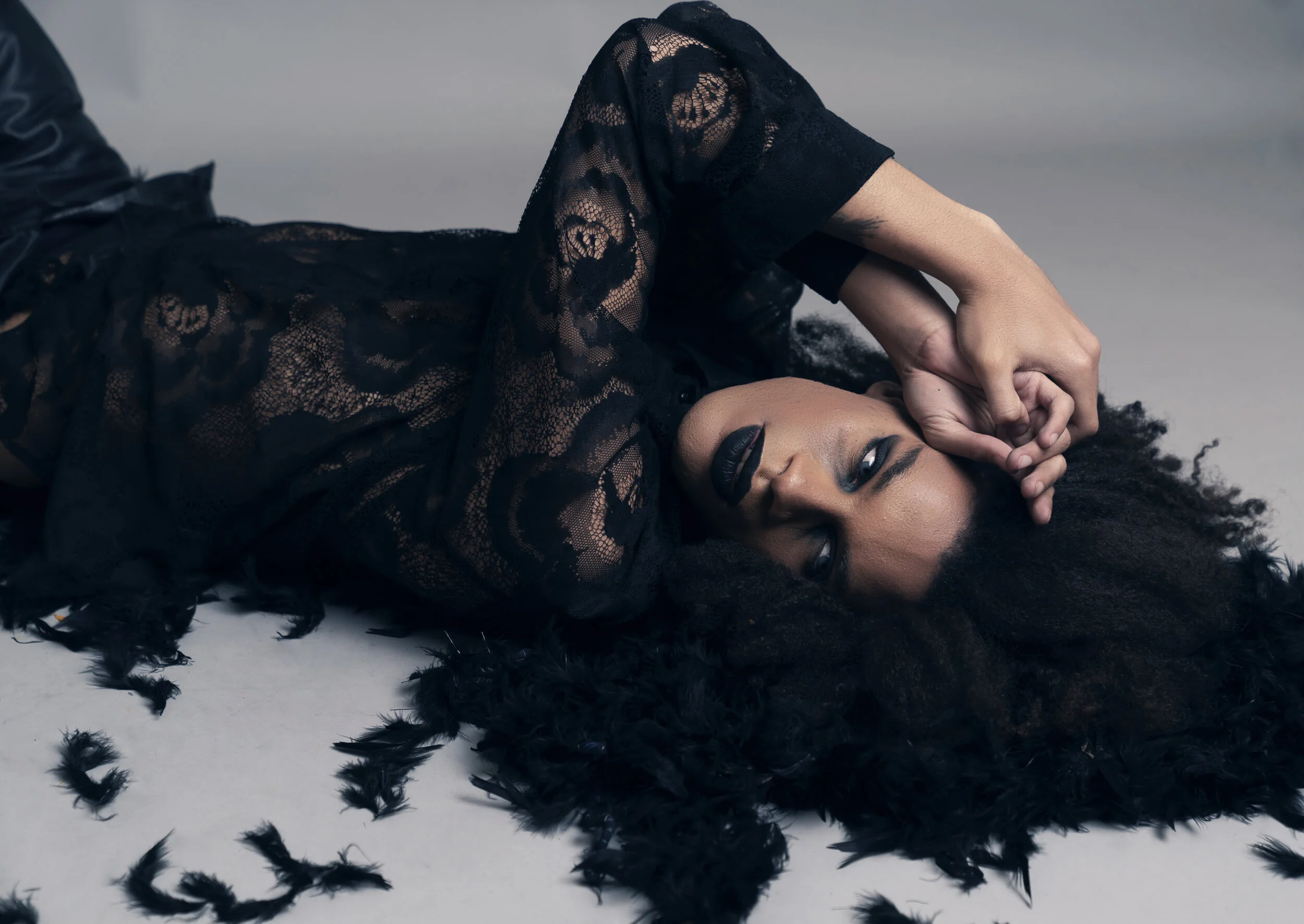 Photographer: Jessica Squillante Wardrobe Stylist/Model/Makeup Artist/Photographer: Model Karim Tintore, Makeup Anna Flavia Castaldo, Stilist Emanuele Maione