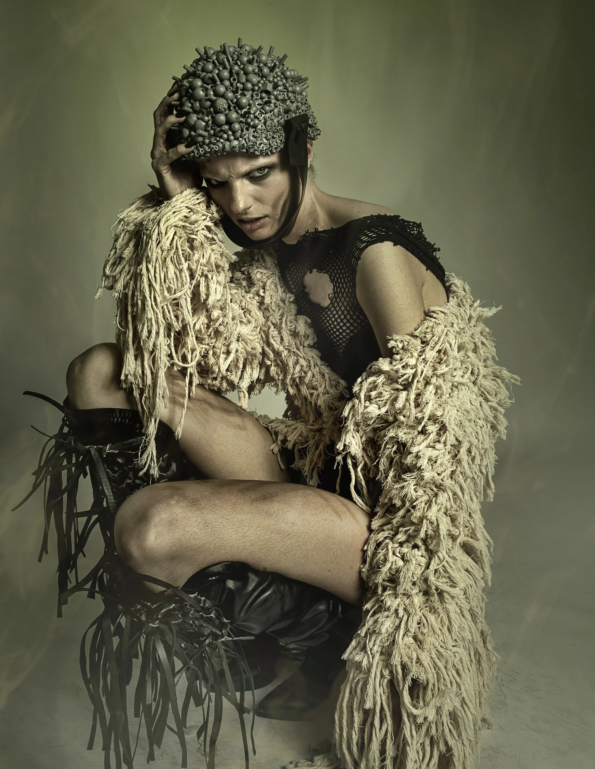 Photographer: Theresa Hall Model: Sarah Nicholson Makeup Artist: Sarah Smith Wardrobe Stylist/Costume Designer/Fashion Designer/Accessory Designer: Claudia Williams