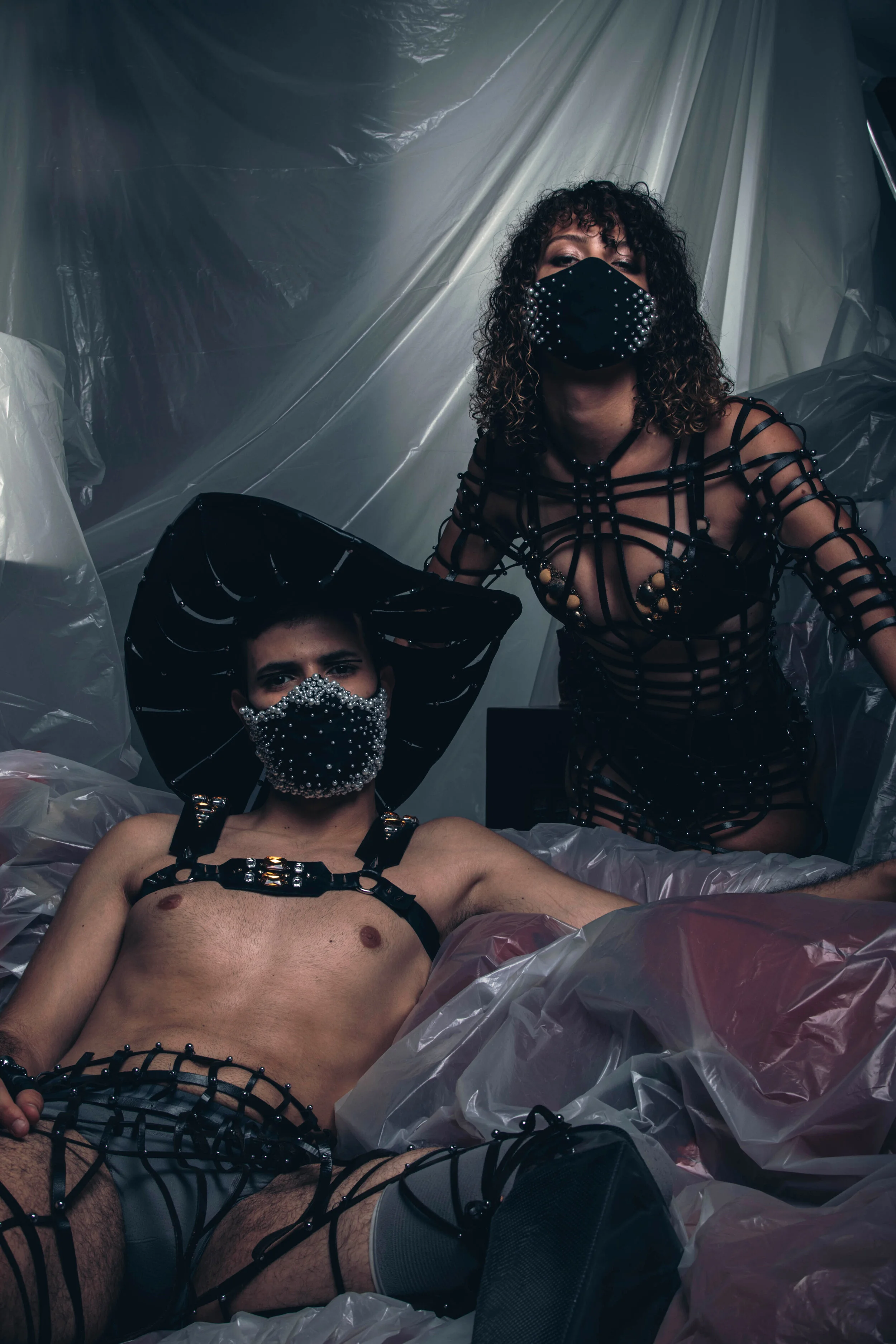 Photographer: Nicolas d'Albenas Model: Jade Le Coguiec Male Model: Oualid Aits Makeup Artist: Lexa Fashion Designer: Romain Thevenin