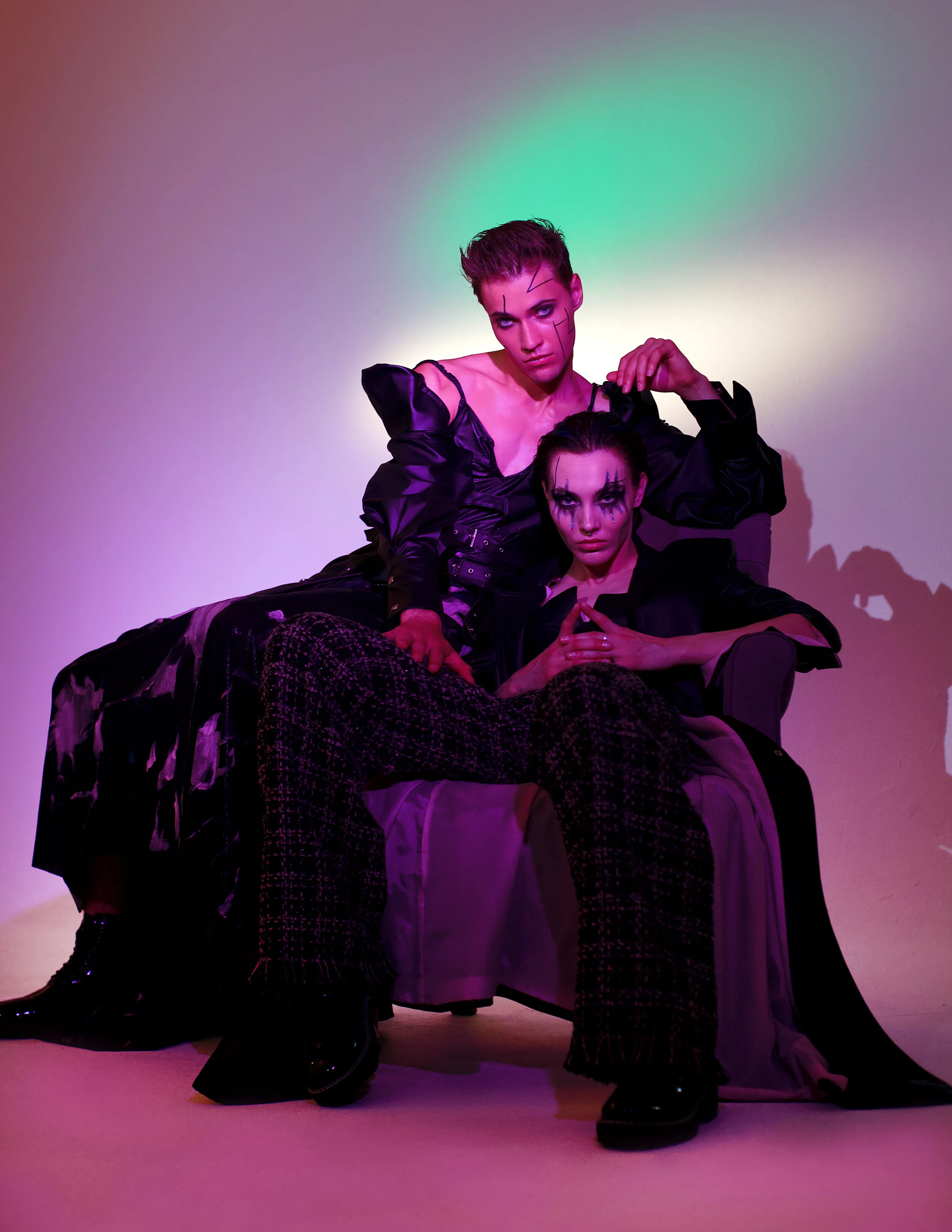 Photographer: Rimma Voskanyan Model: Katrin Veselkova Model: Vyacheslav V Makeup Artist: Alla Aristova Fashion Designer: Yana Yakubova Wardrobe Stylist: Bozhena Yakhontova