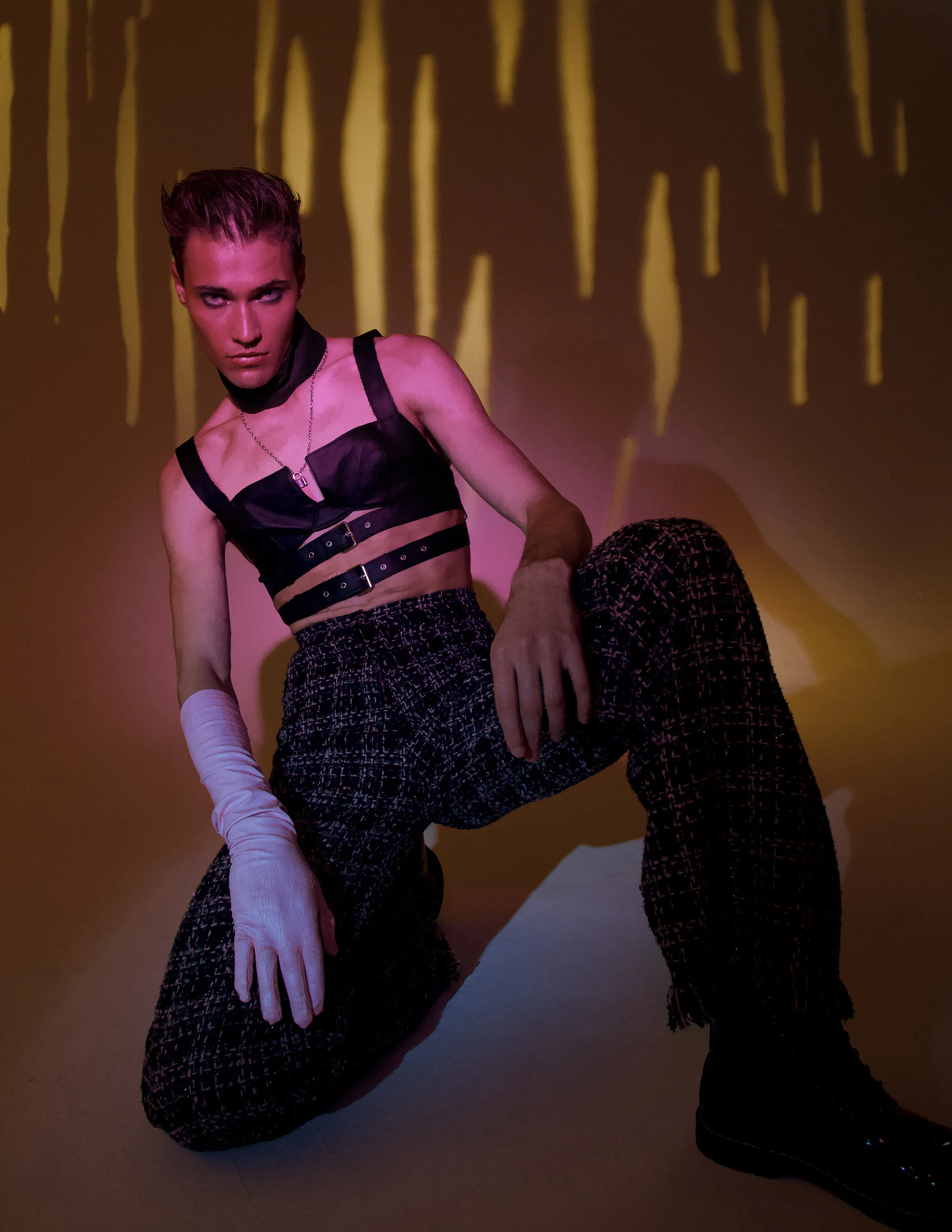 Photographer: Rimma Voskanyan Model: Vyacheslav V Makeup Artist: Alla Aristova Fashion Designer: Yana Yakubova Wardrobe Stylist: Bozhena Yakhontova
