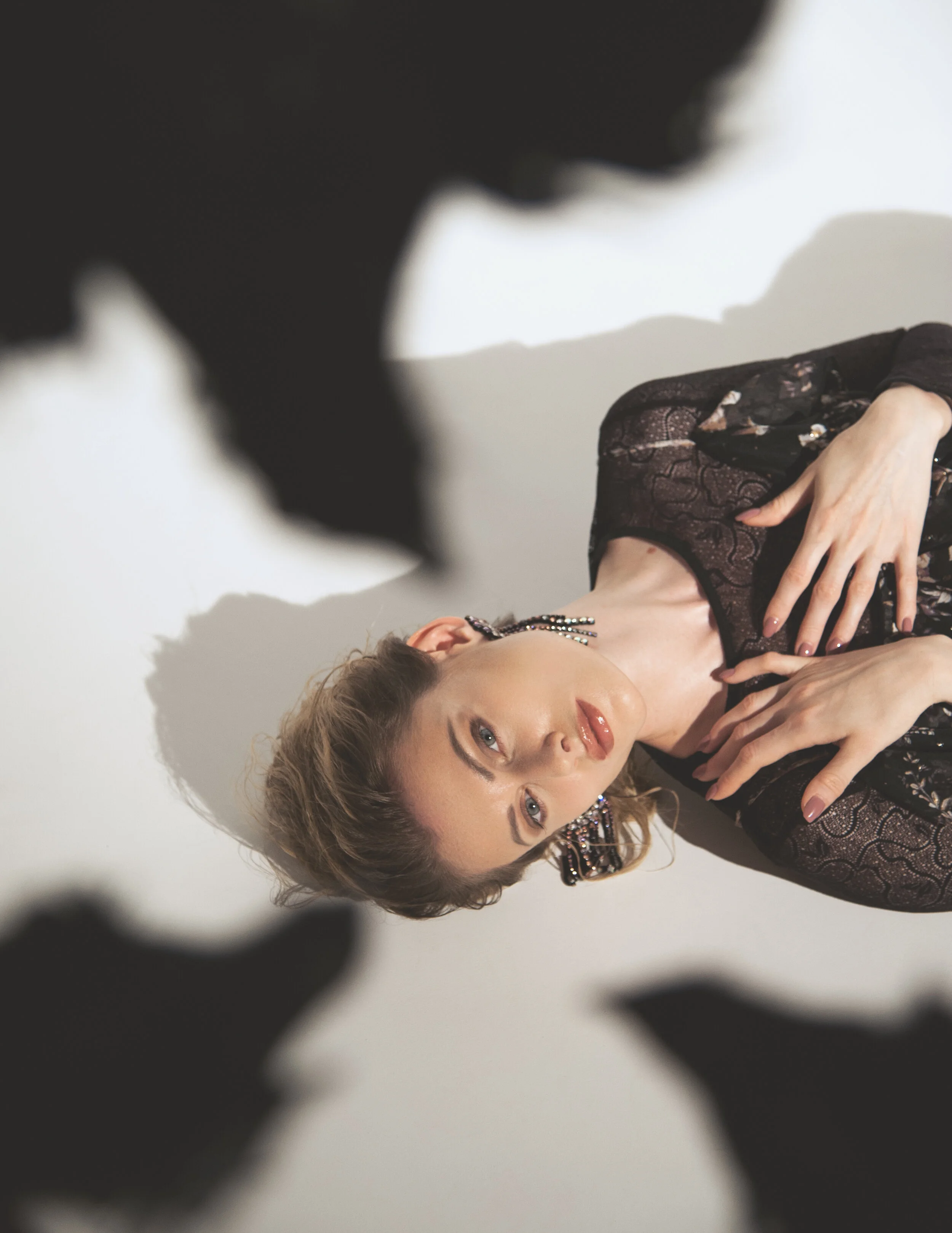 Photographer: Irina Neklyudova Model: Svetlana Otvagina Makeup Artist: Darya Makeeva Hair Stylist: Alyona Murlyka Stylist: Liya Lamar Stylist: Janna Rabich Wardrobe Credits: Blouse - Piero Moretti