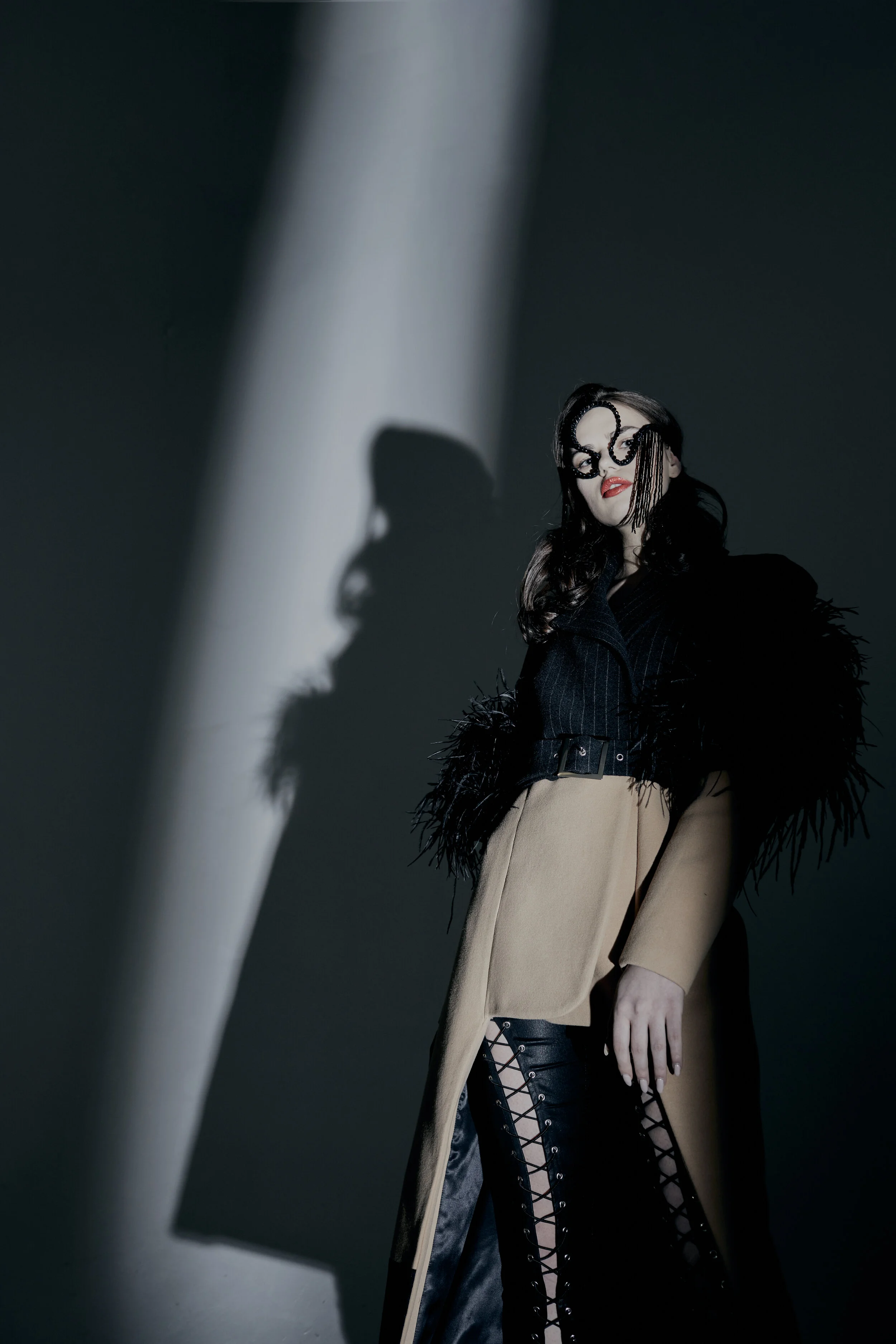 Photographer: Anna DeLuna Model: Yuliya Kazakova Set Designer: Natalia Pauk Makeup Artist: Anastasia Shosheva Wardrobe Stylist: Kozeltseva Sofa @Hey.sofa Wardrobe Credits: Coat and Pants – Mila Anderst https://www.instagram.com/mila_ande