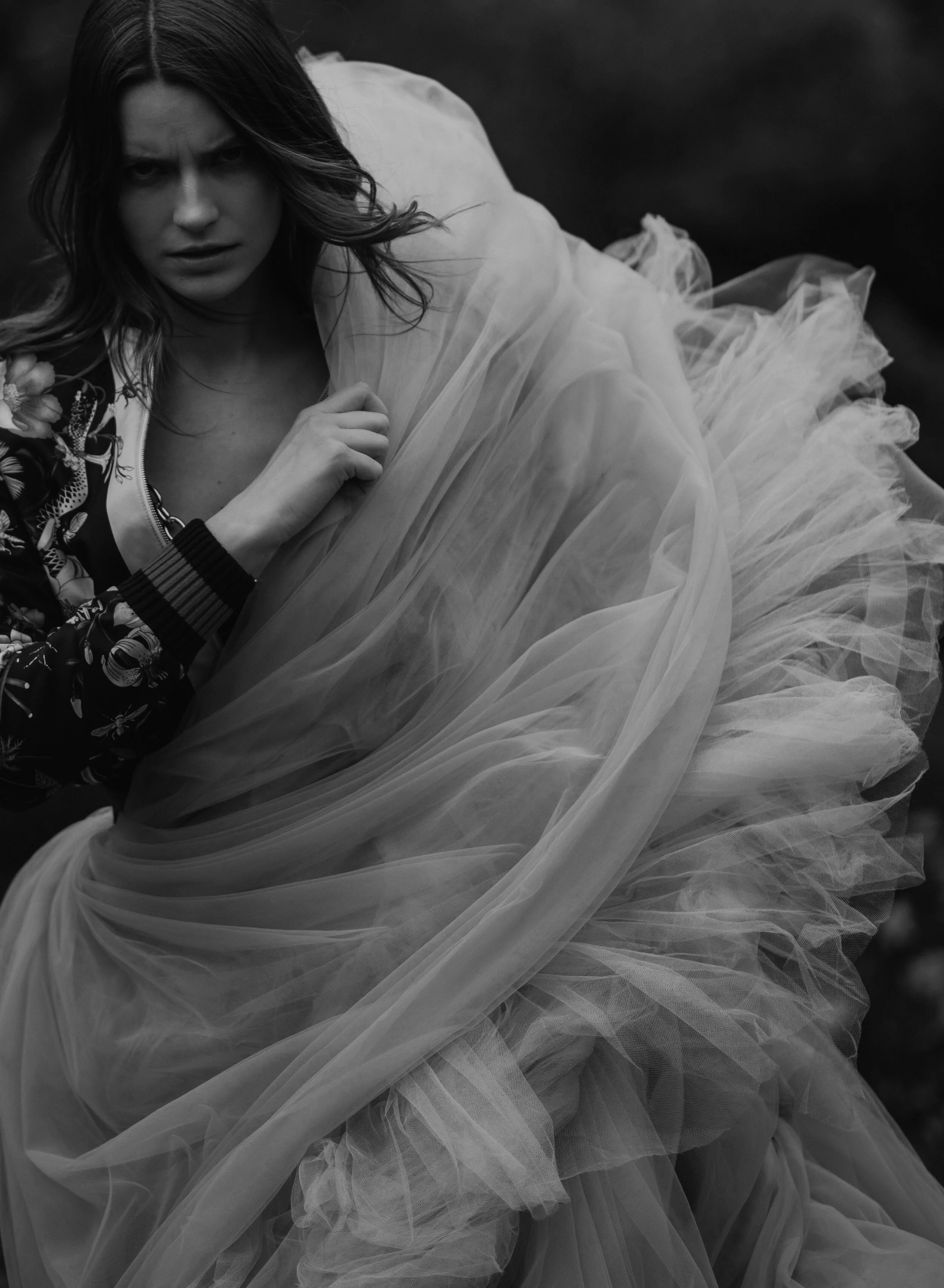 Photographer: Anna Garbowska Female Model: Oksana Jager @Muse Management NYC Hair Stylist: Aiym Assimkanova Makeup Artist: Jas Doyle Wardrobe Stylist: Stasi Berezovskaya Stylist assistnat: Alex Williams showroom: Flying Solo Wardrobe Cred